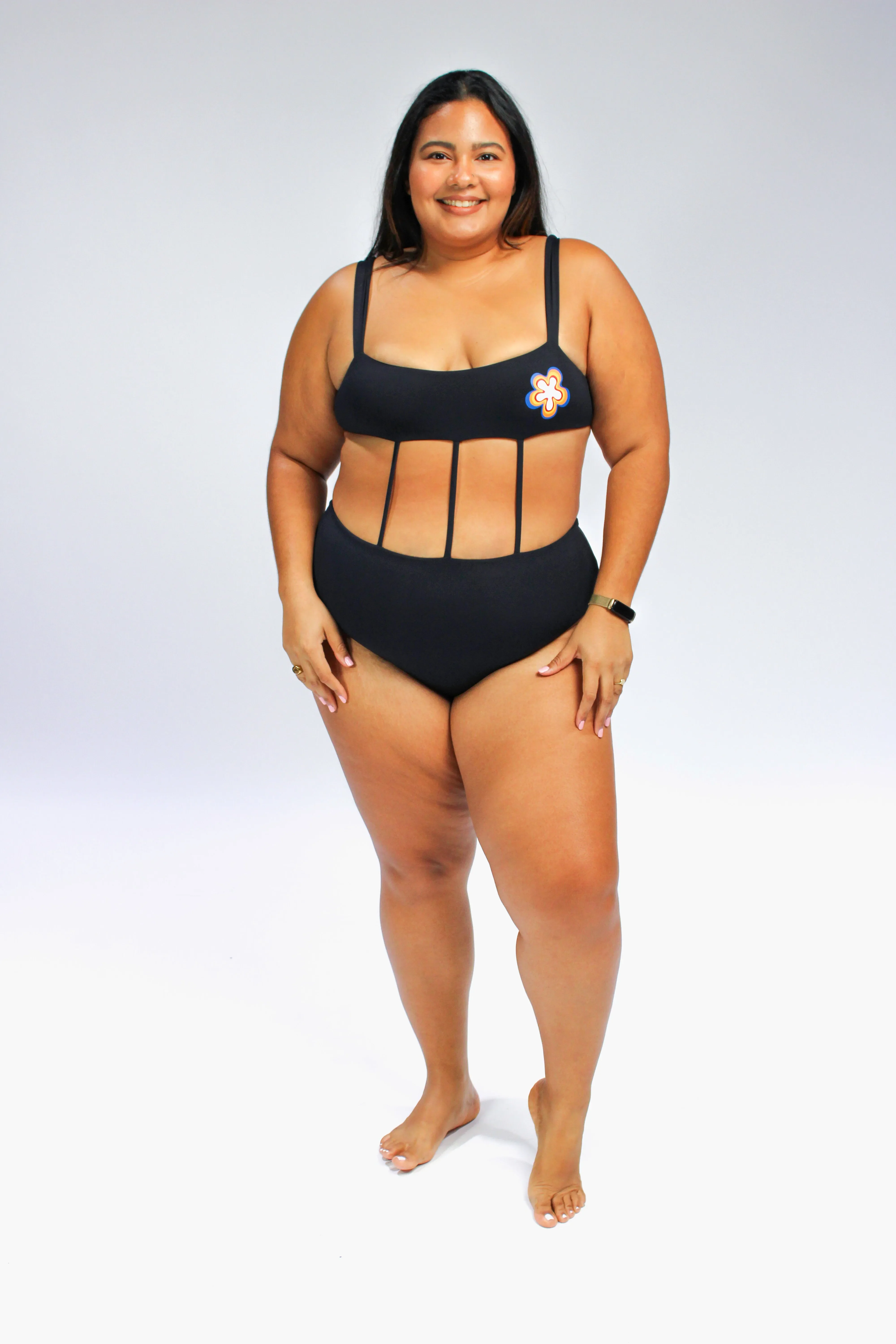 Mary Exposed-Torso One Piece Swimsuit - Image 3