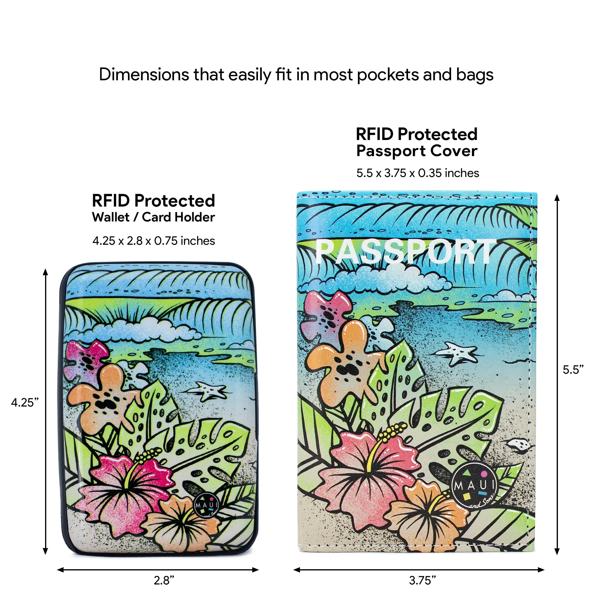 Maui & Sons RFID Wallet & Passport Cover Set - Image 4