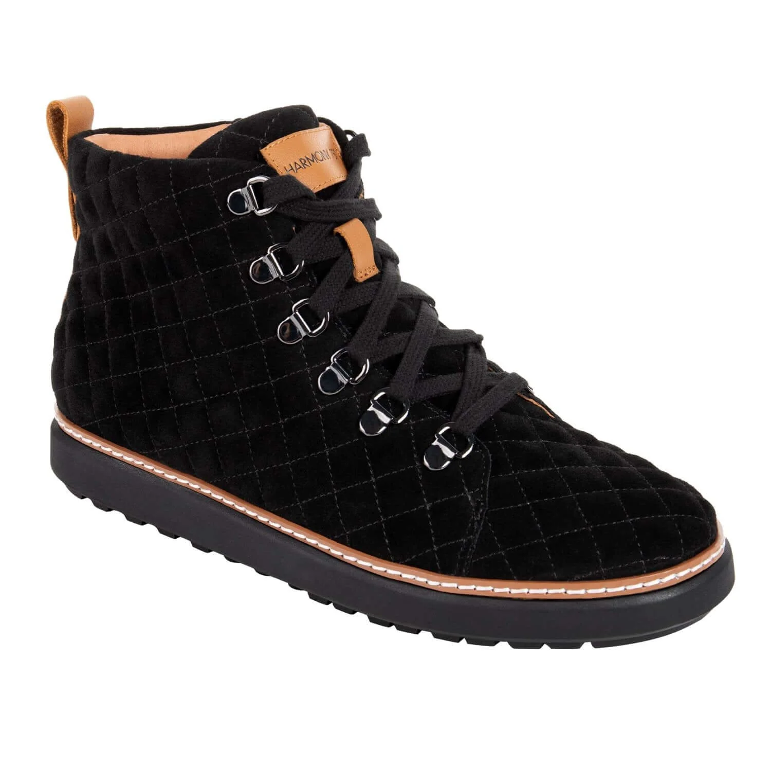Melissa High-Top Grounding Shoes • Black Quilted