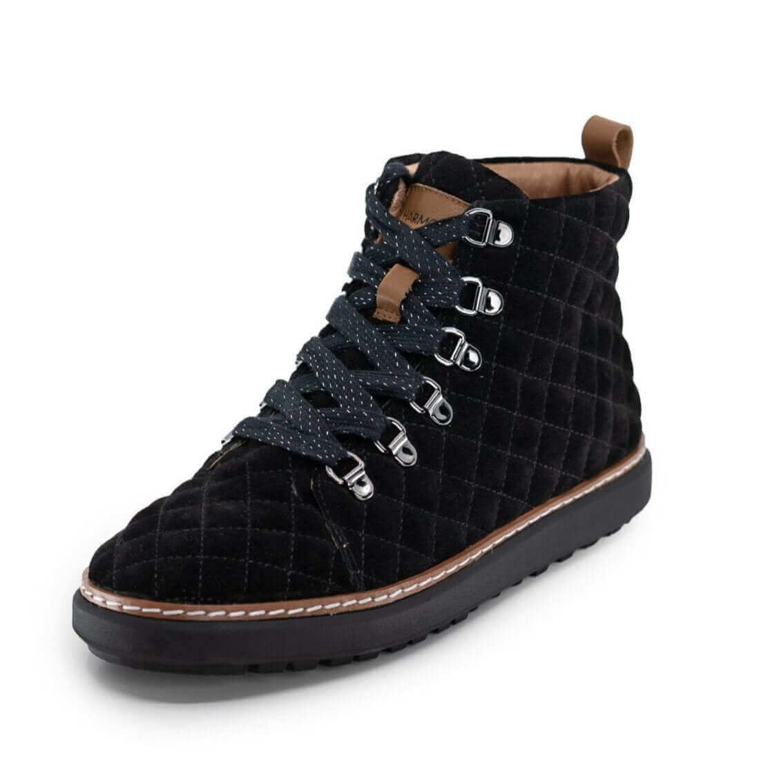 Melissa High-Top Grounding Shoes • Black Quilted - Image 4