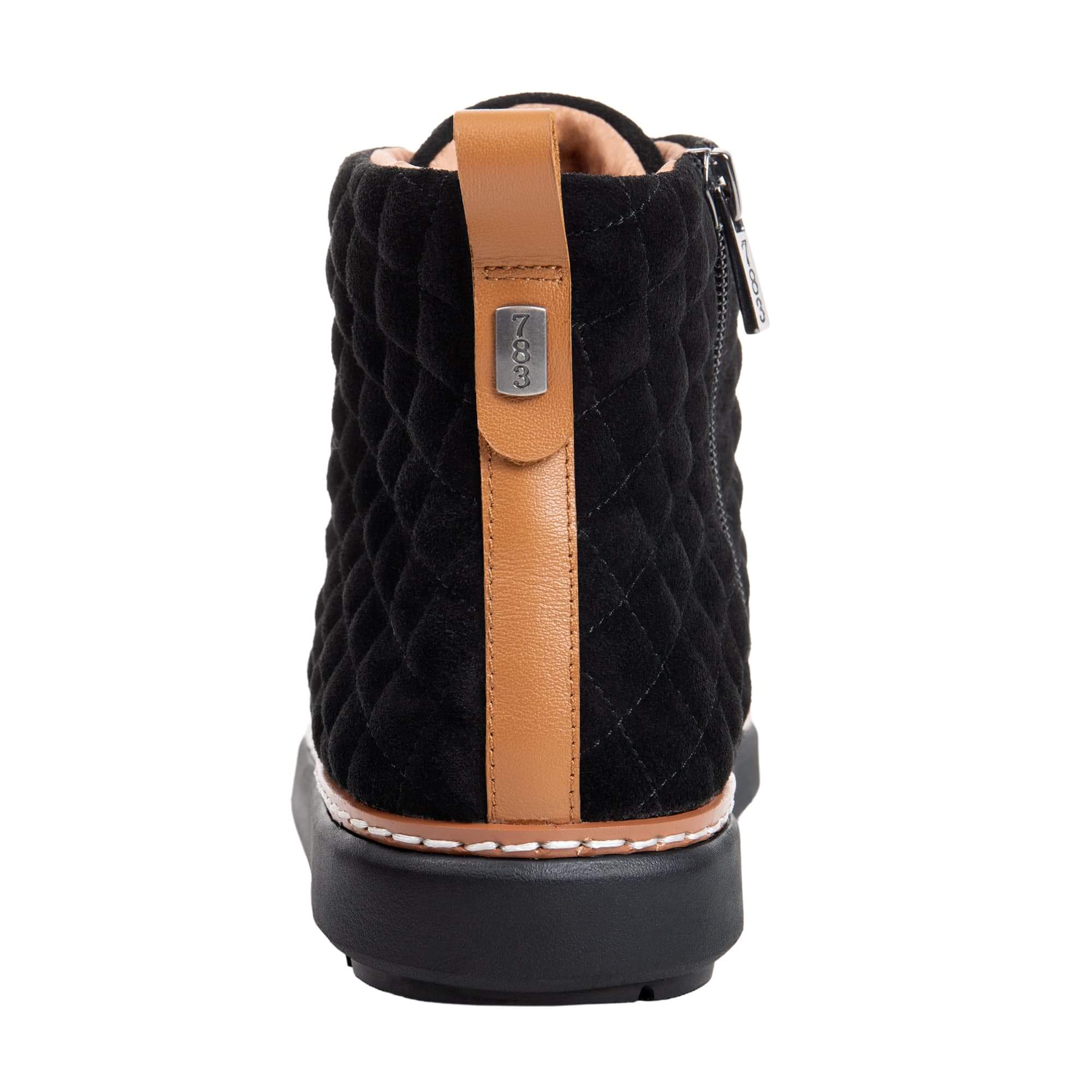 Melissa High-Top Grounding Shoes • Black Quilted - Image 6