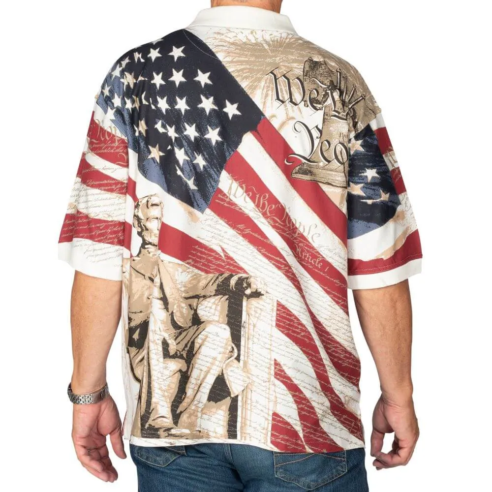 Men's Abraham Lincoln 100 % Cotton Polo Shirt - Image 3