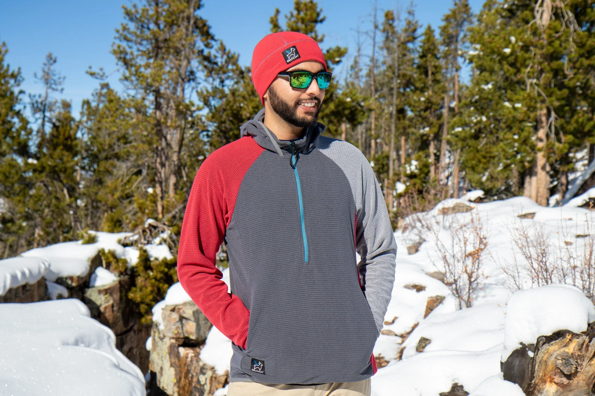 Men's CAMP Half-Zip Hooded Pullover - Image 16