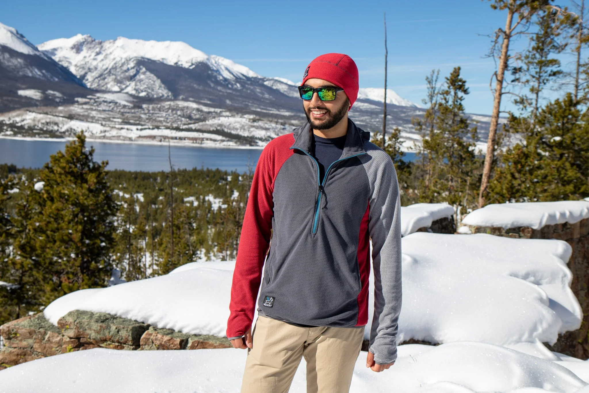 Men's CAMP Half-Zip Hooded Pullover - Image 19