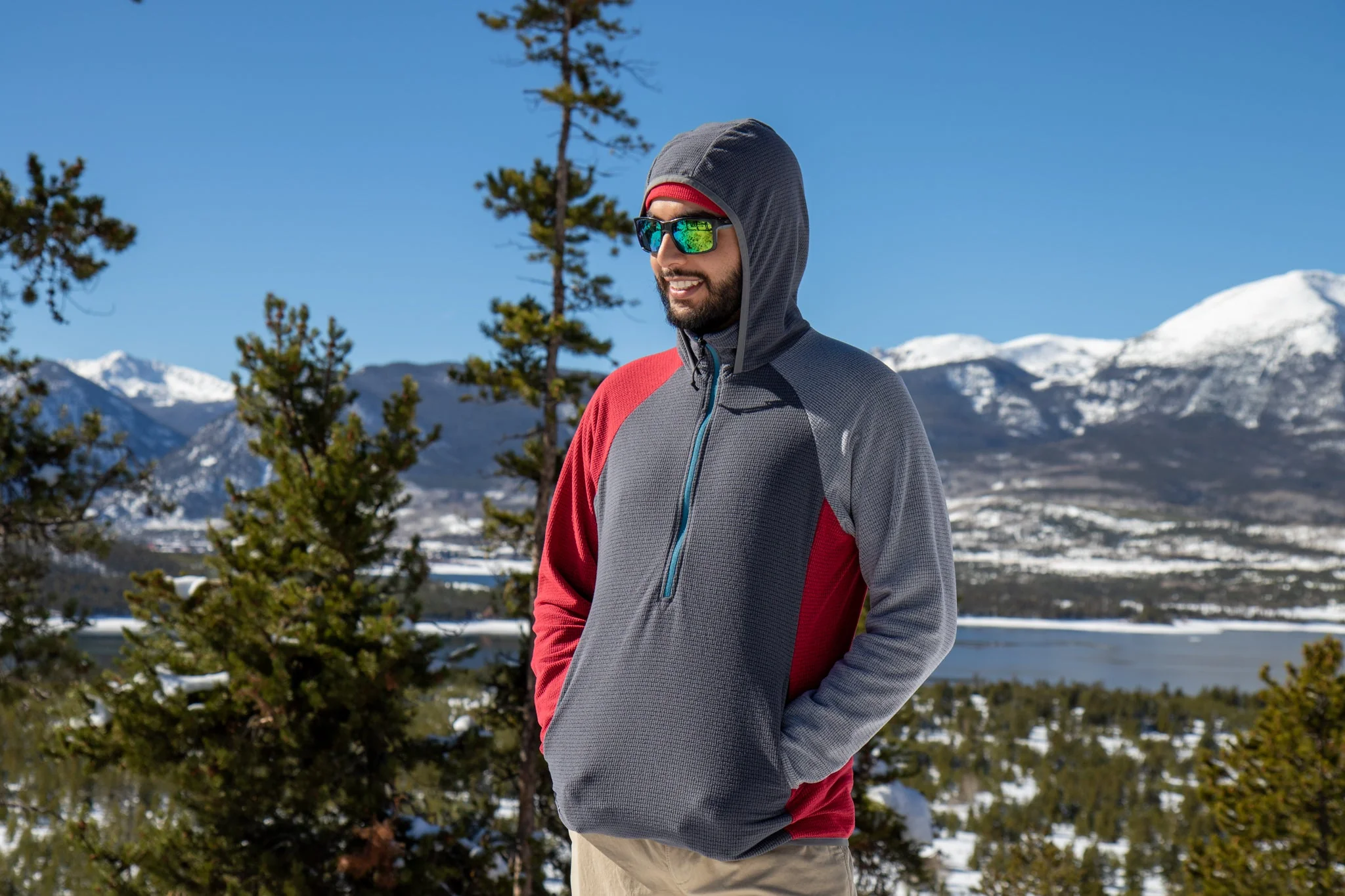 Men's CAMP Half-Zip Hooded Pullover - Image 21