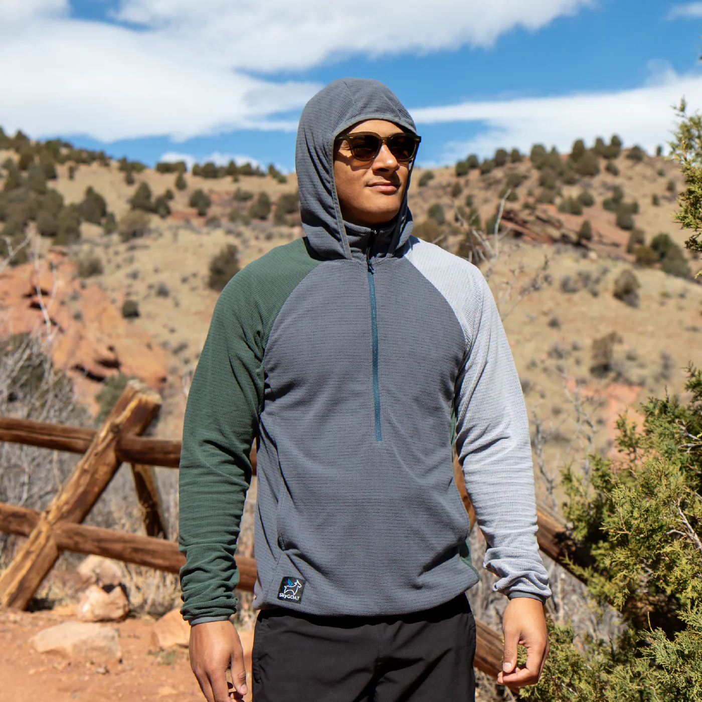 Men's CAMP Half-Zip Hooded Pullover Ultralight 115 - Image 8