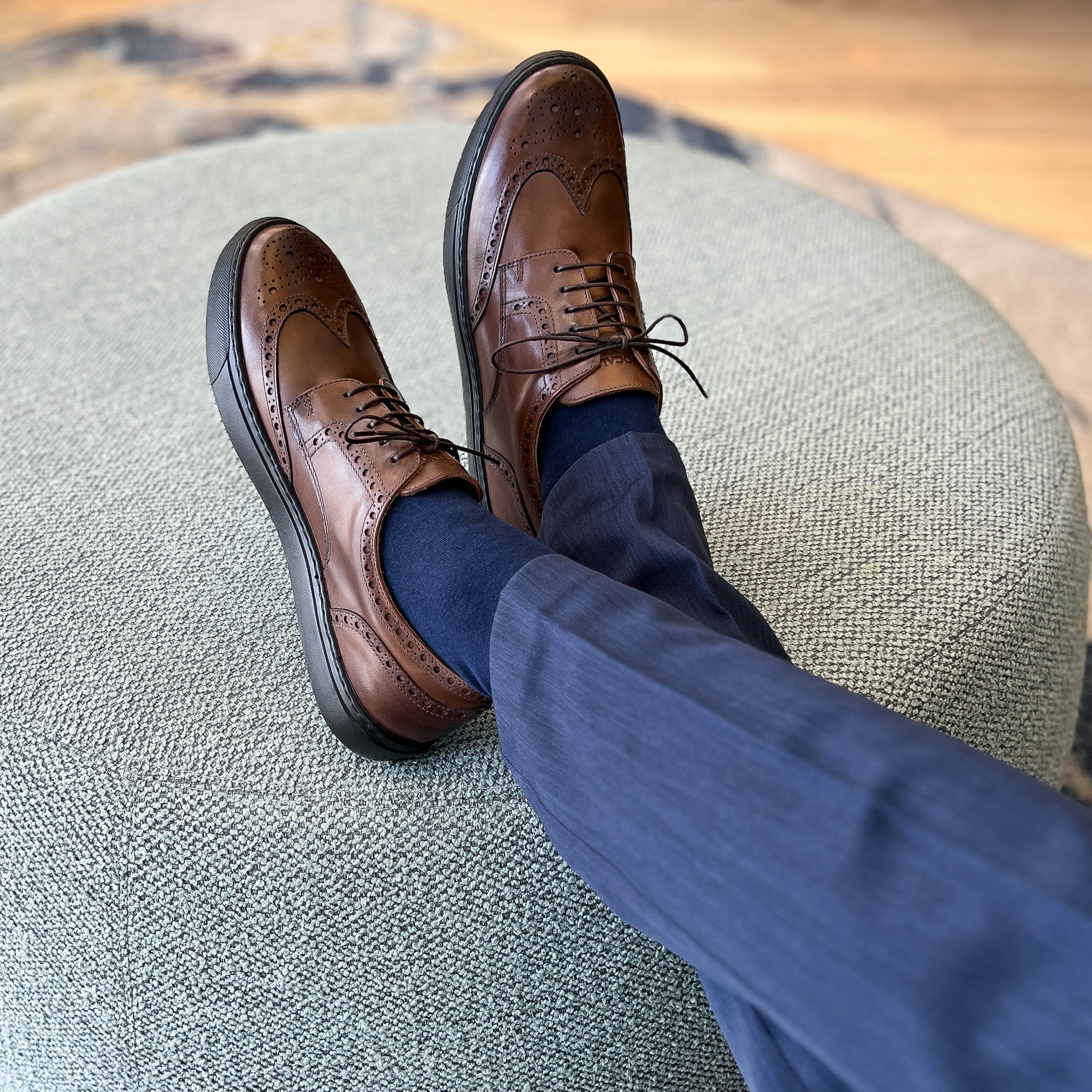 Men's Don Giovanni Wingtips - Brown Sneakers - Image 2