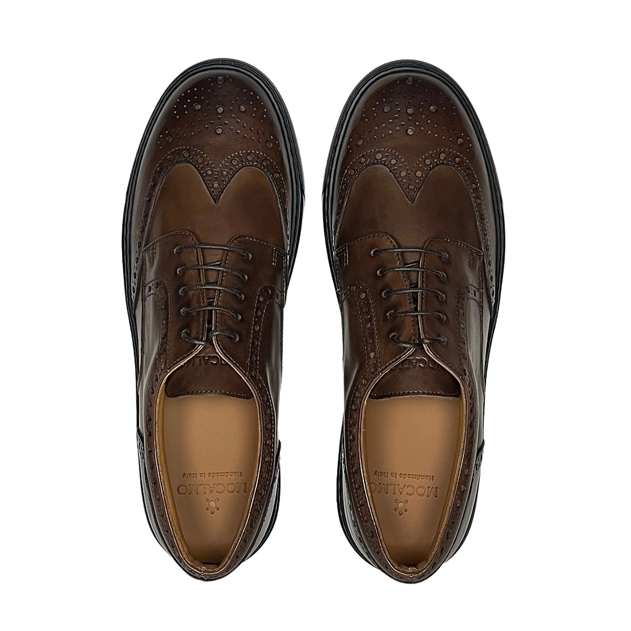 Men's Don Giovanni Wingtips - Brown Sneakers - Image 3
