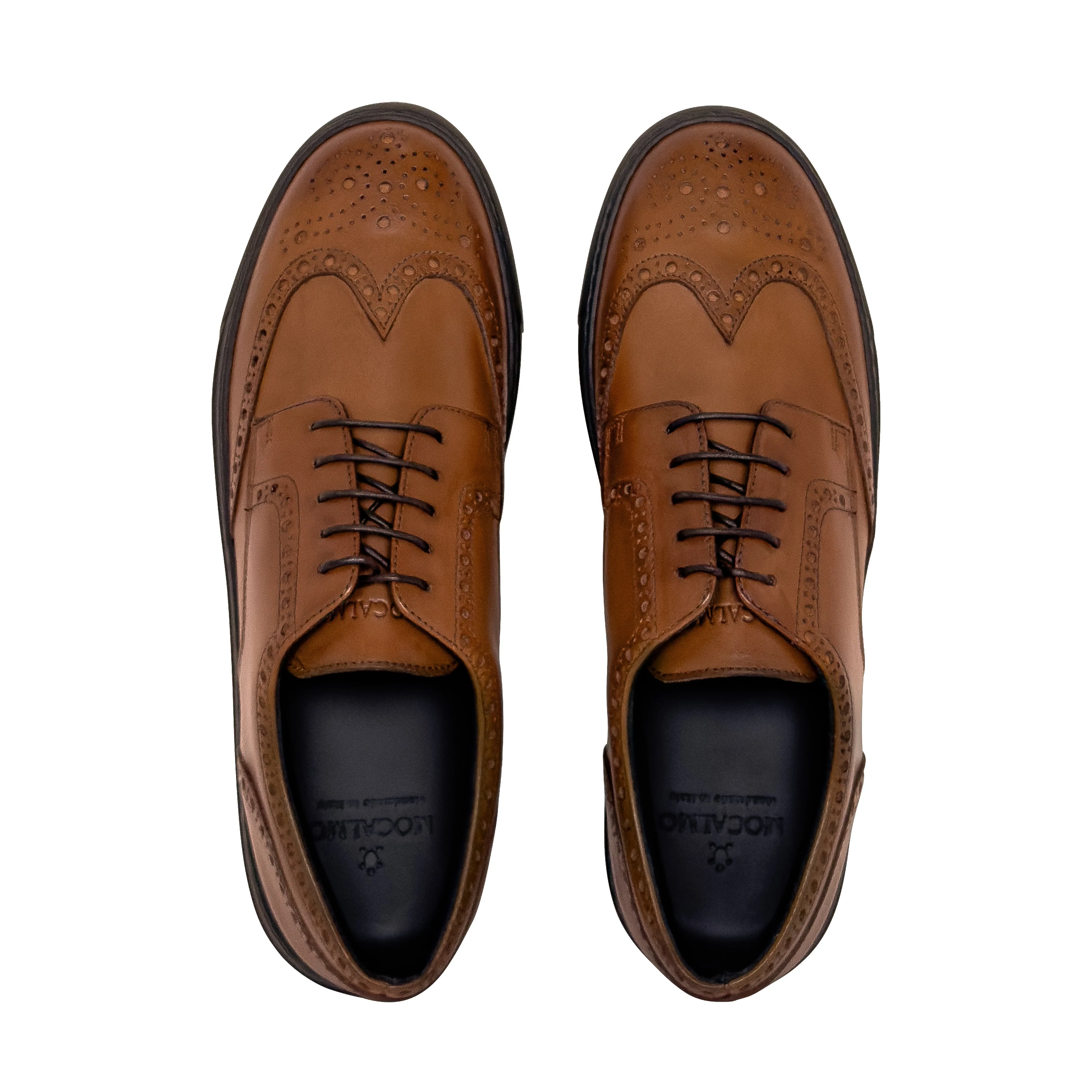 Men's Don Giovanni Wingtips - Cognac Sneakers - Image 3