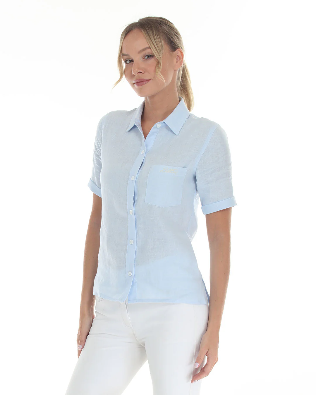 MICHELLE Linen Shirt - Image 3