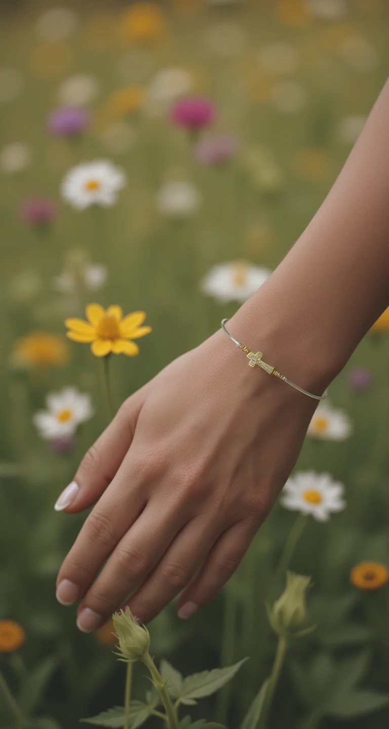 Micro Cross Pave Bracelet - Image 3