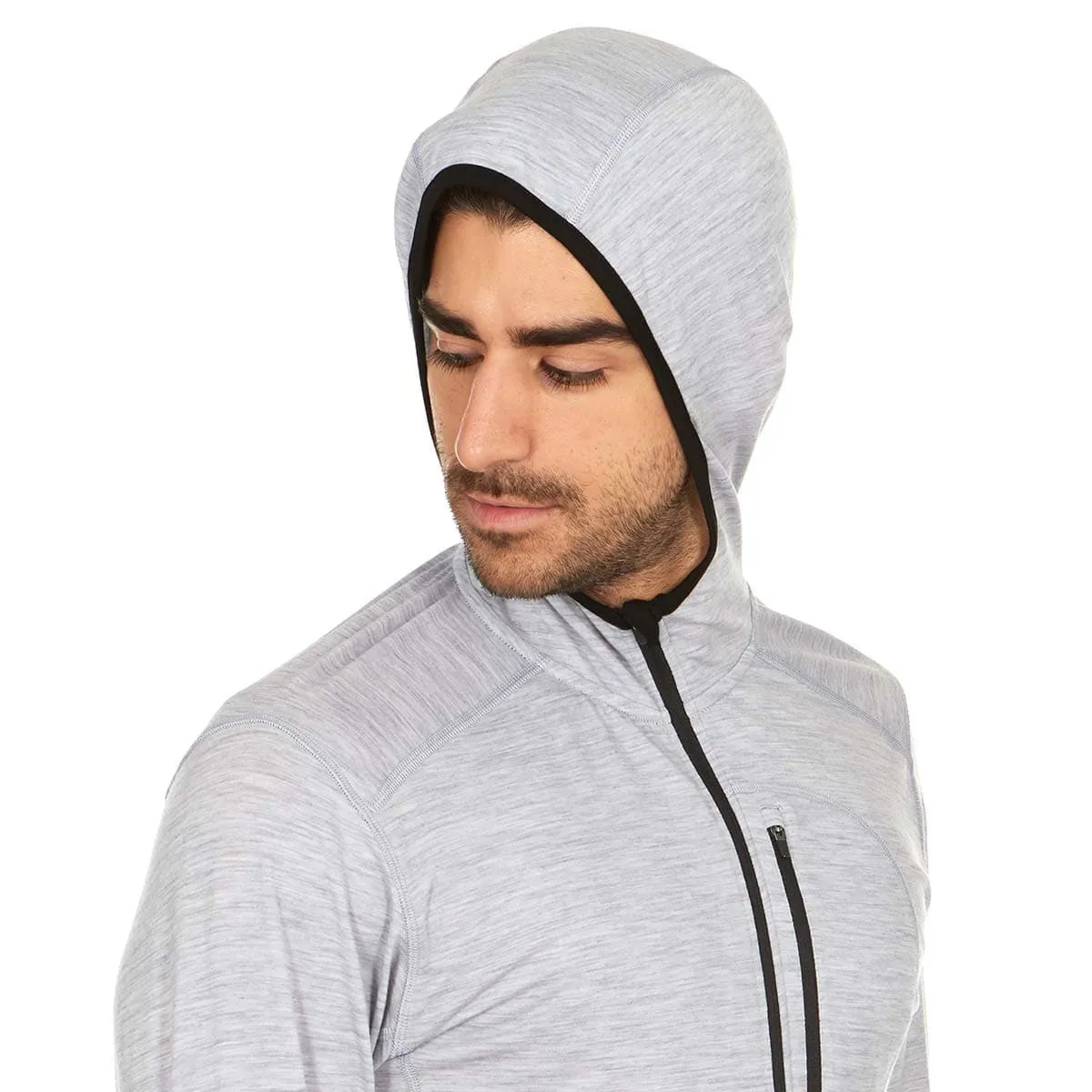 Micro Weight - Men's Wool 1/4 Zip Sun Hoodie Woolverino - Image 11