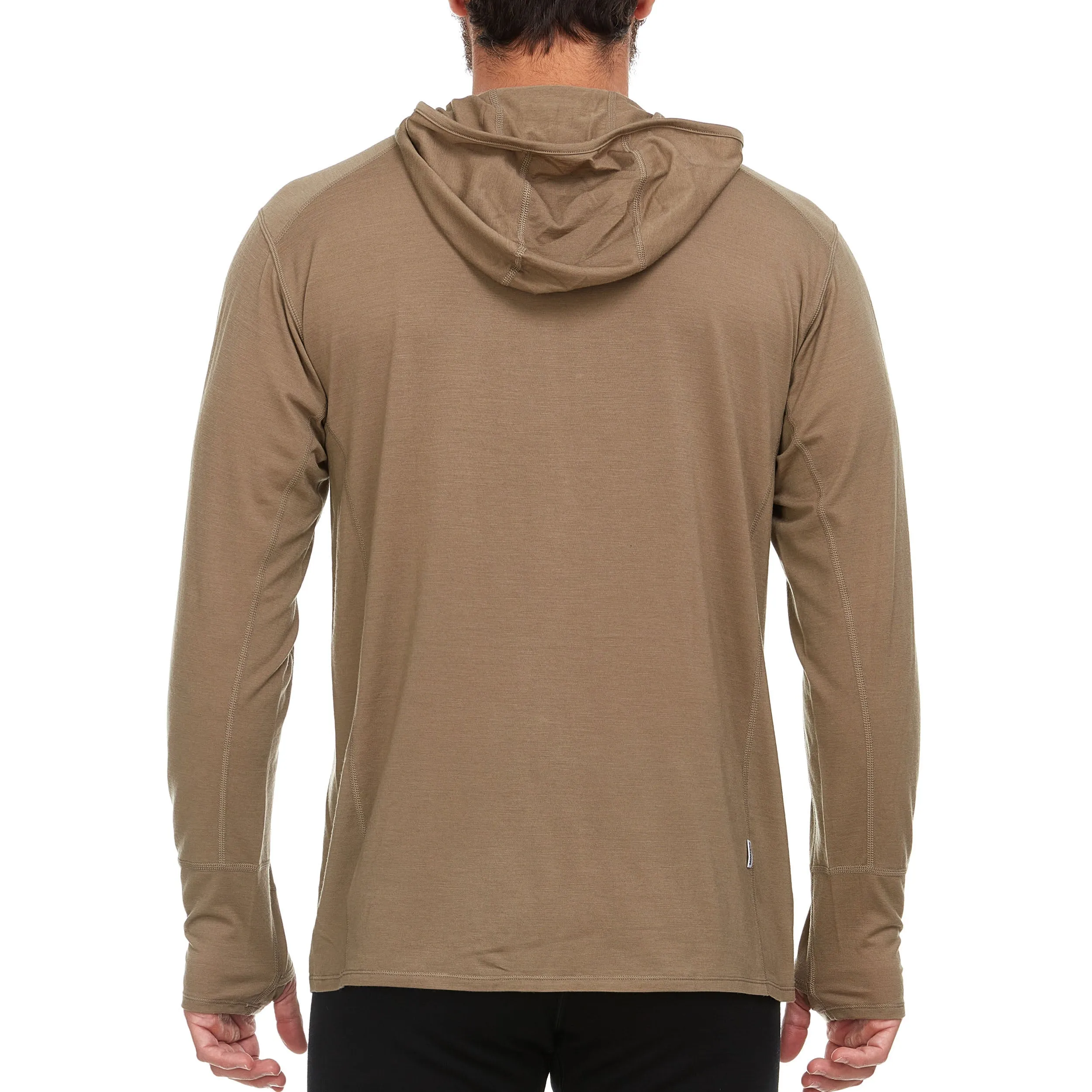 Micro Weight - Men's Wool 1/4 Zip Sun Hoodie Woolverino - Image 2