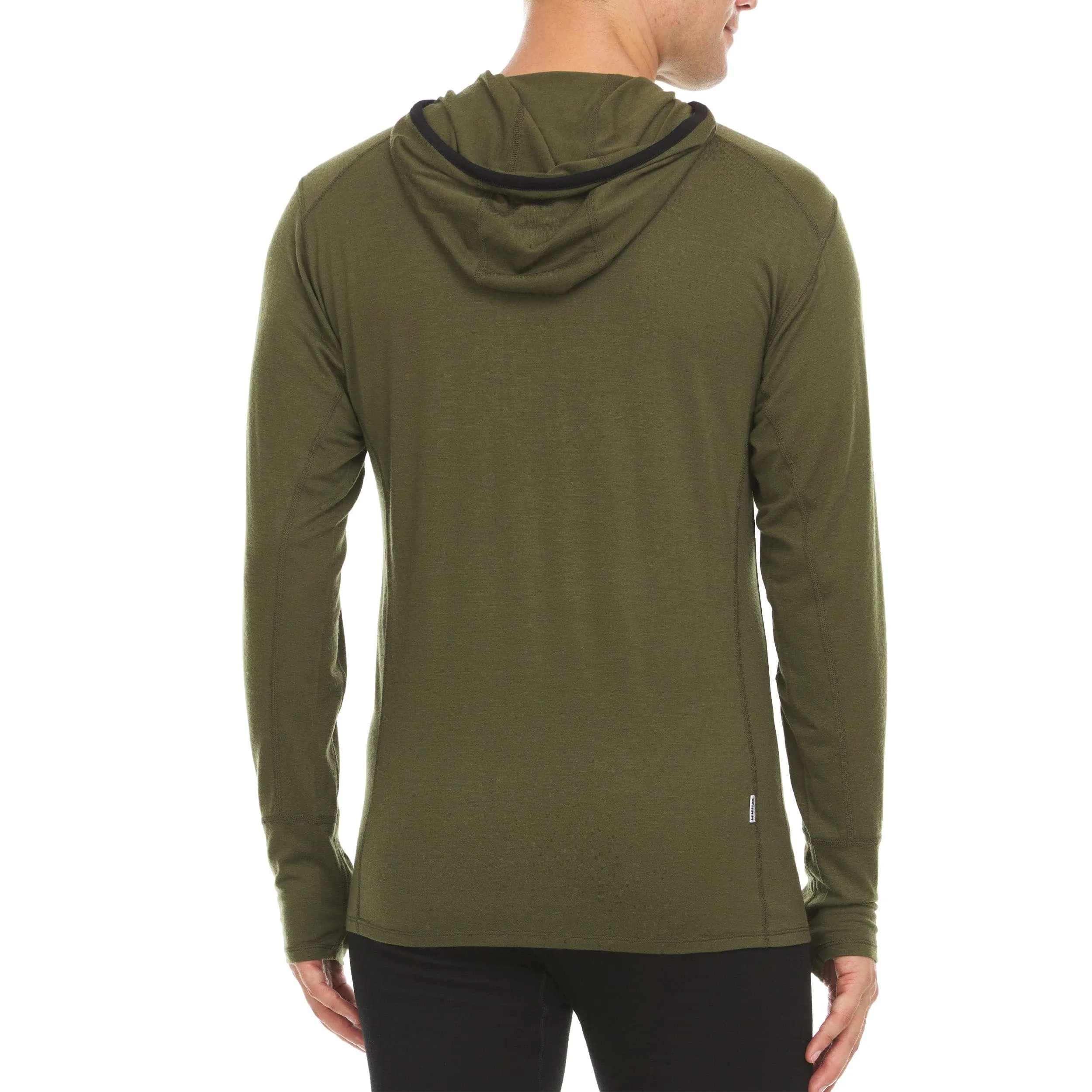 Micro Weight - Men's Wool 1/4 Zip Sun Hoodie Woolverino - Image 6
