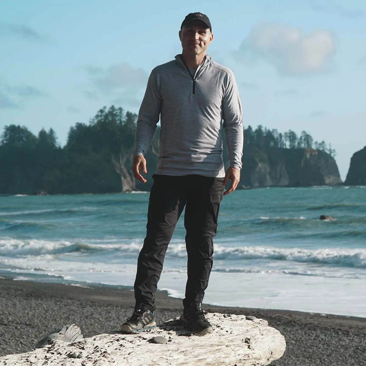 Men's Wool 1/4 Zip Woolverino - Image 3