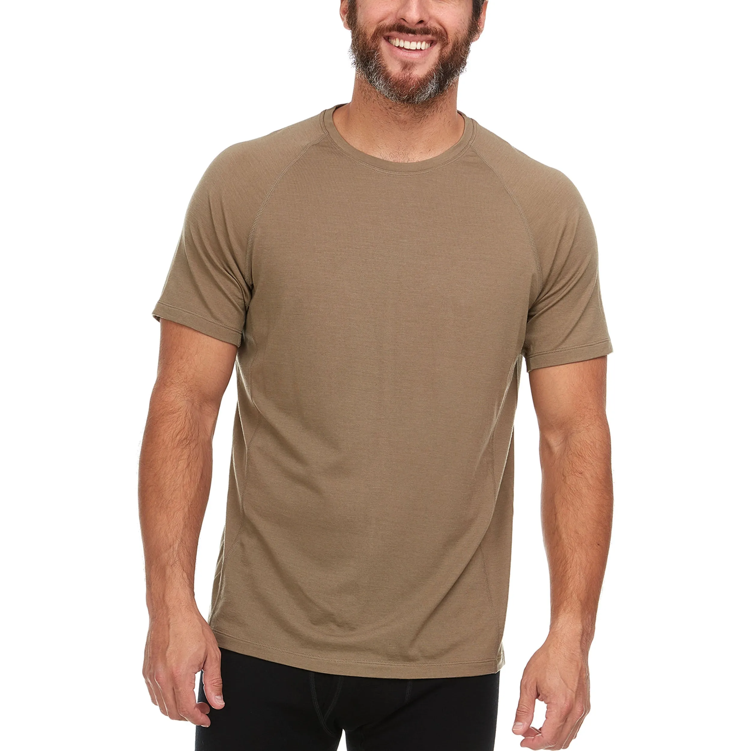 Micro Weight - Men's Wool Raglan T-Shirt Woolverino - Image 28