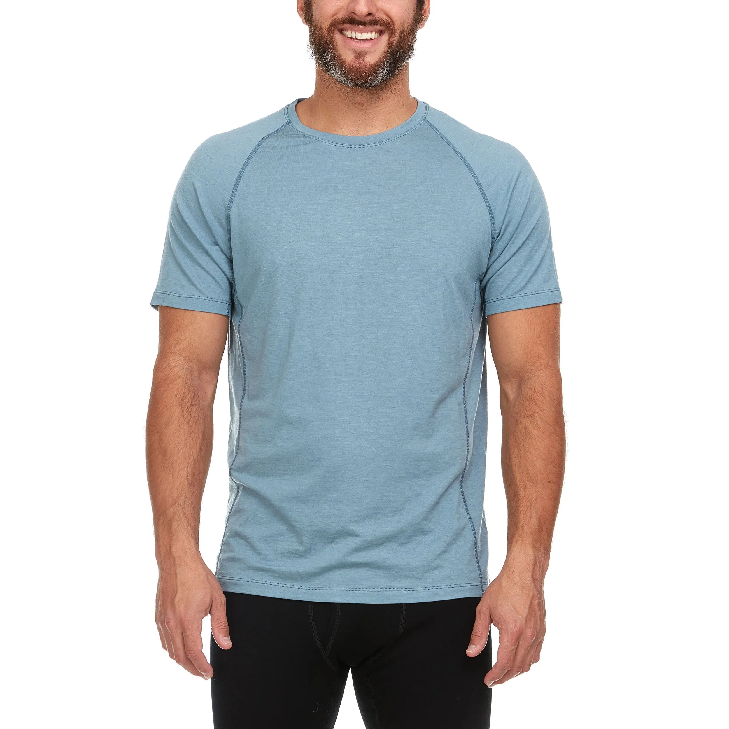 Micro Weight - Men's Wool Raglan T-Shirt Woolverino - Image 29