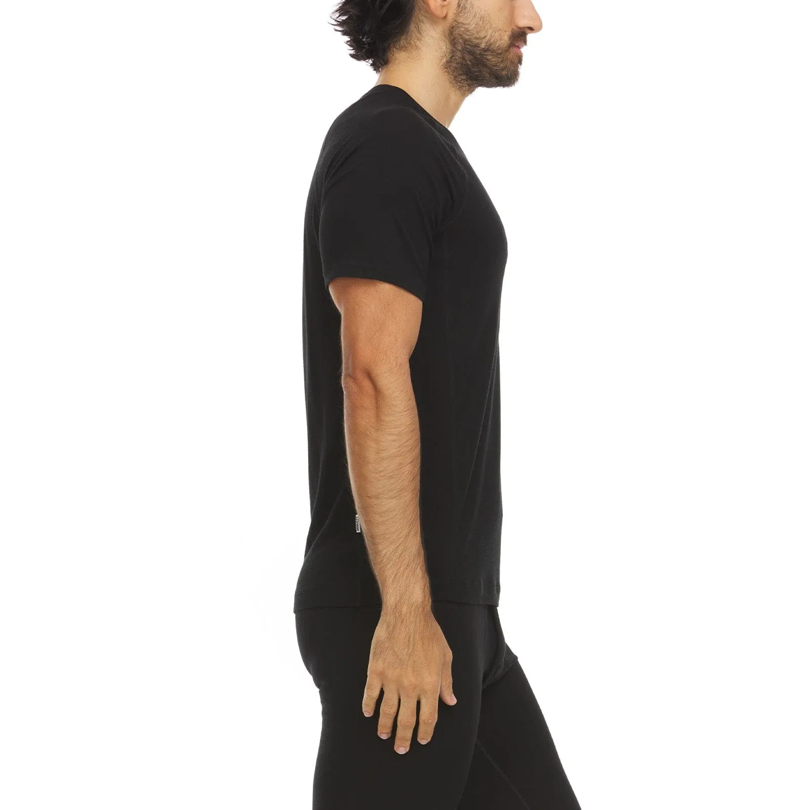 Micro Weight - Men's Wool V-Neck T-Shirt Woolverino - Image 3