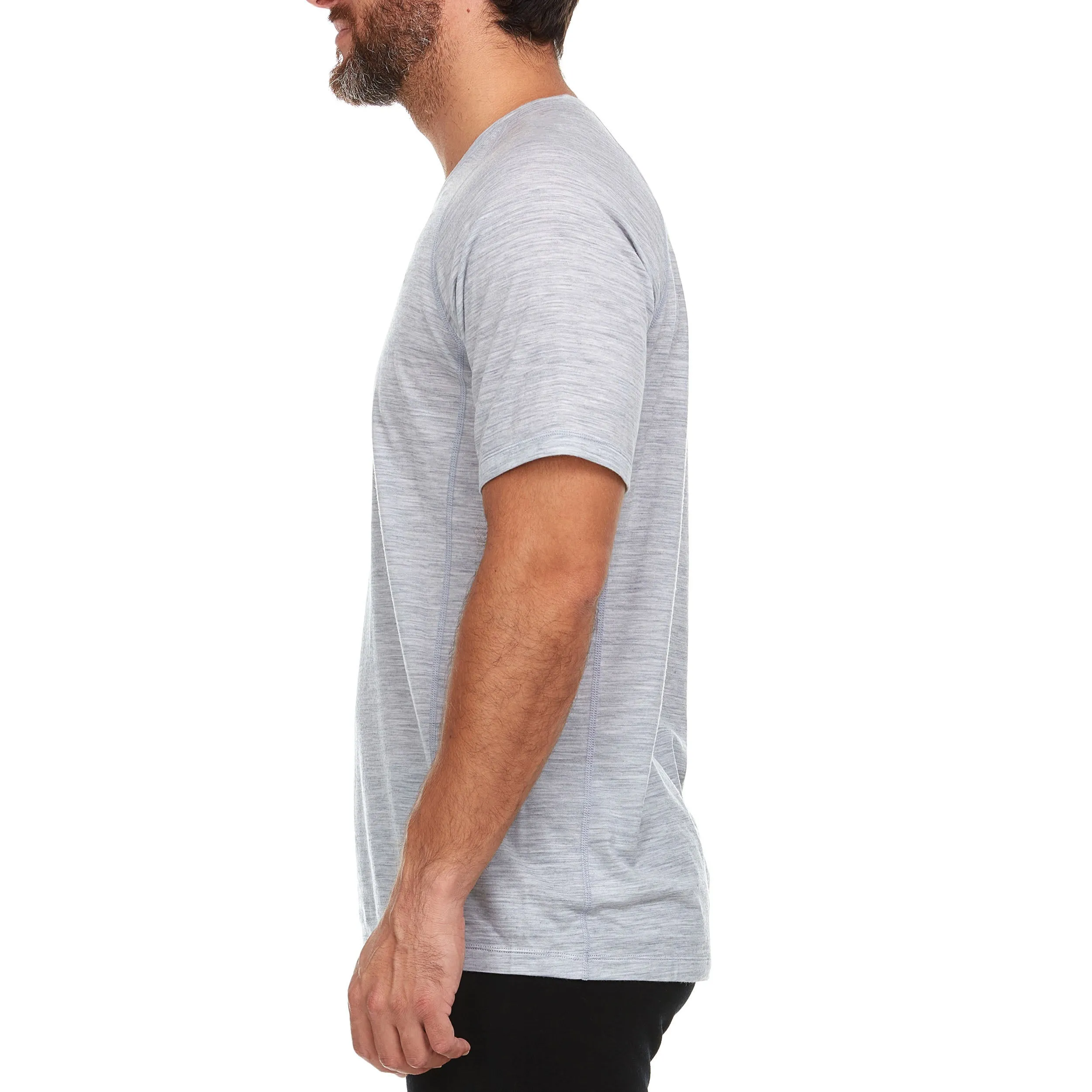 Micro Weight - Men's Wool V-Neck T-Shirt Woolverino - Image 7