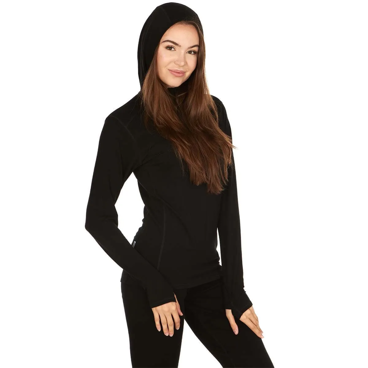Women's Wool 1/4 Zip Sun Hoodie Woolverino - Image 7
