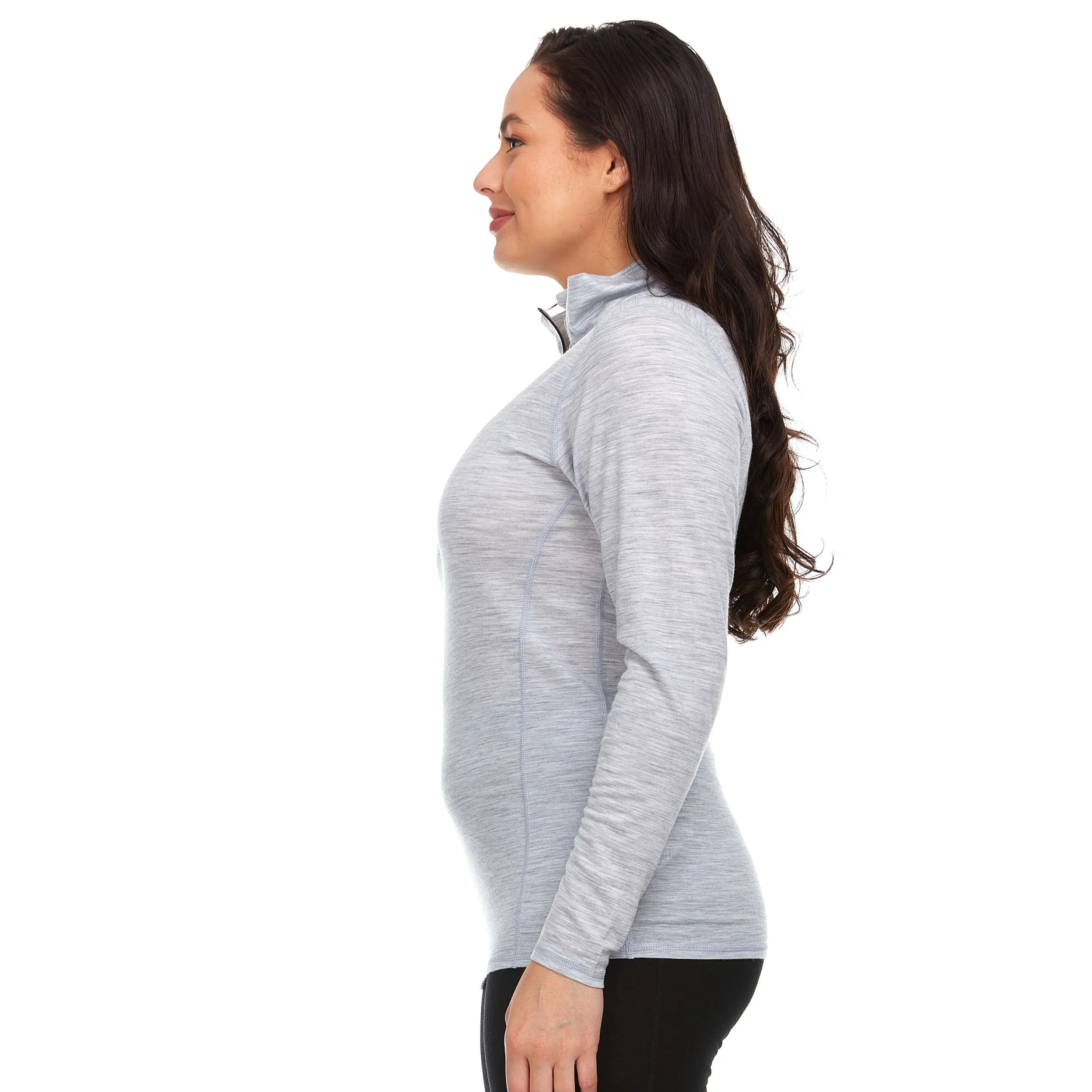 Micro Weight - Women's Wool 1/4 Zip Woolverino - Image 10