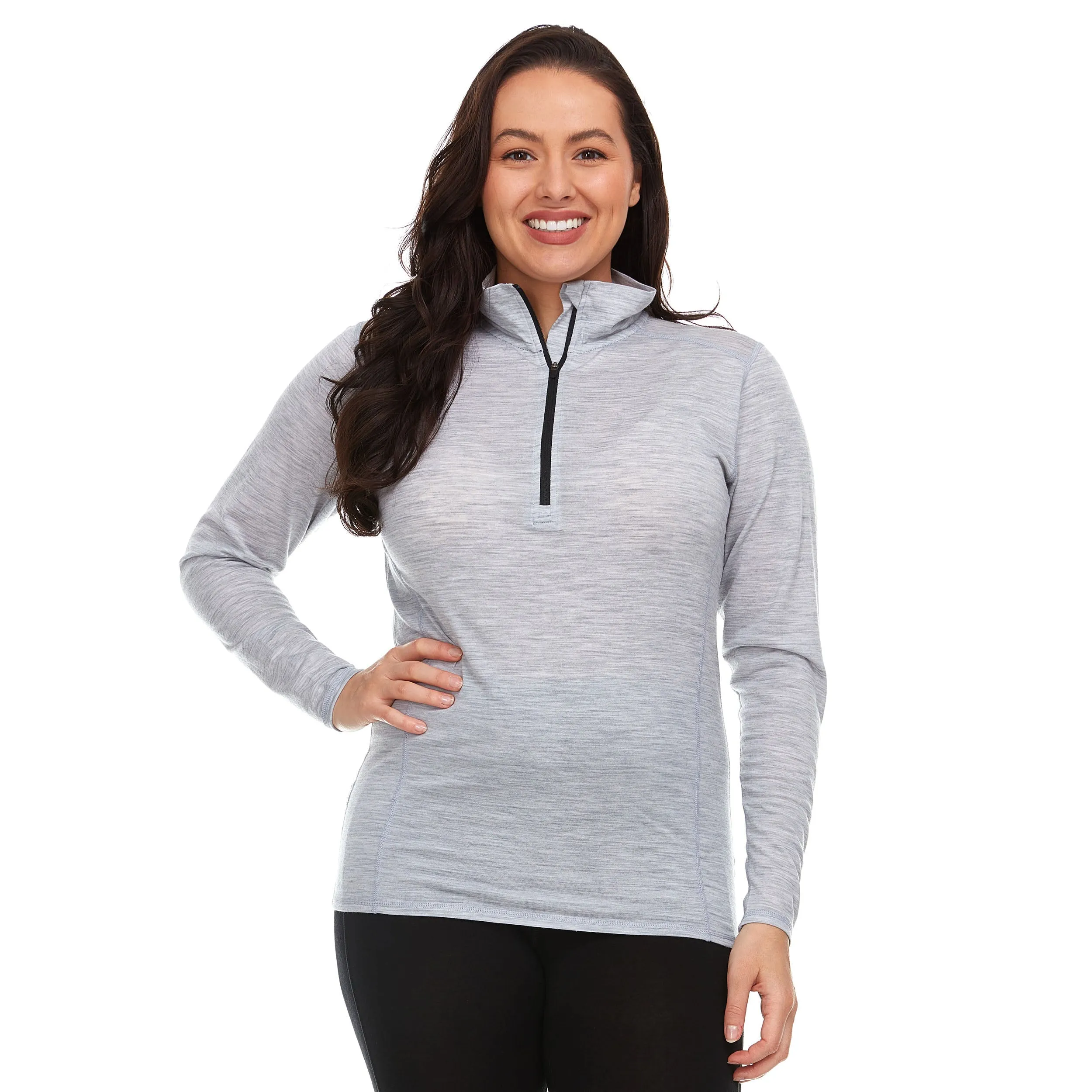 Micro Weight - Women's Wool 1/4 Zip Woolverino - Image 11