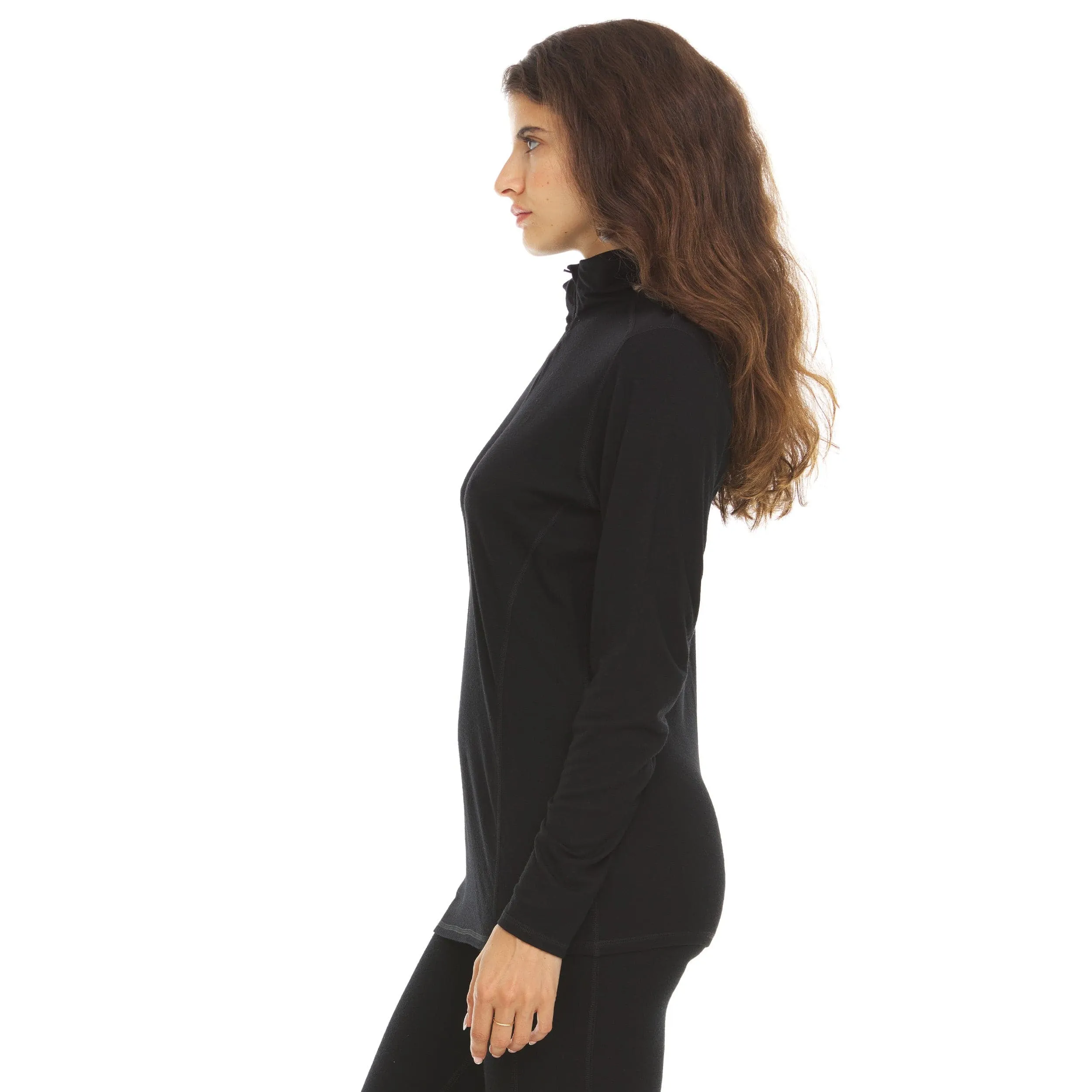 Micro Weight - Women's Wool 1/4 Zip Woolverino - Image 3