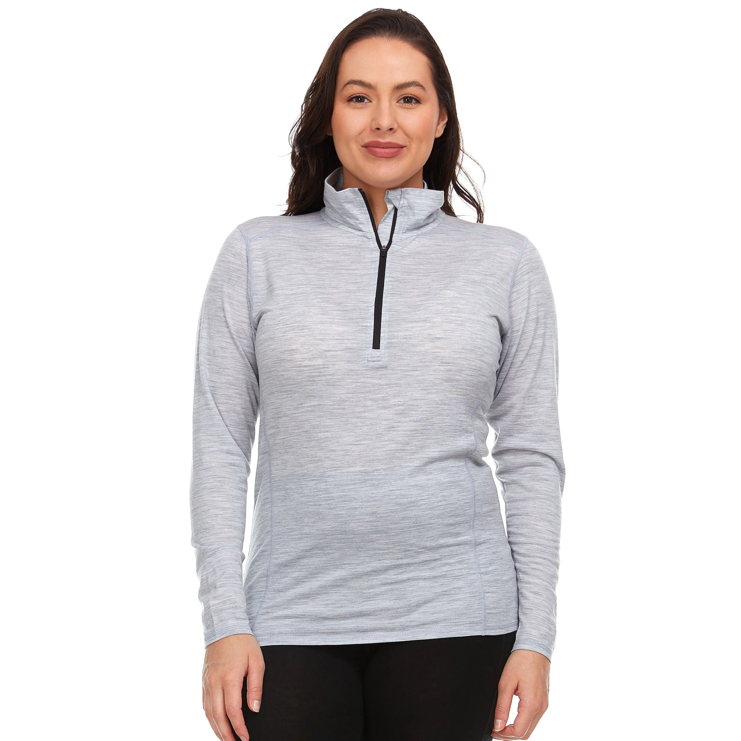 Micro Weight - Women's Wool 1/4 Zip Woolverino - Image 8