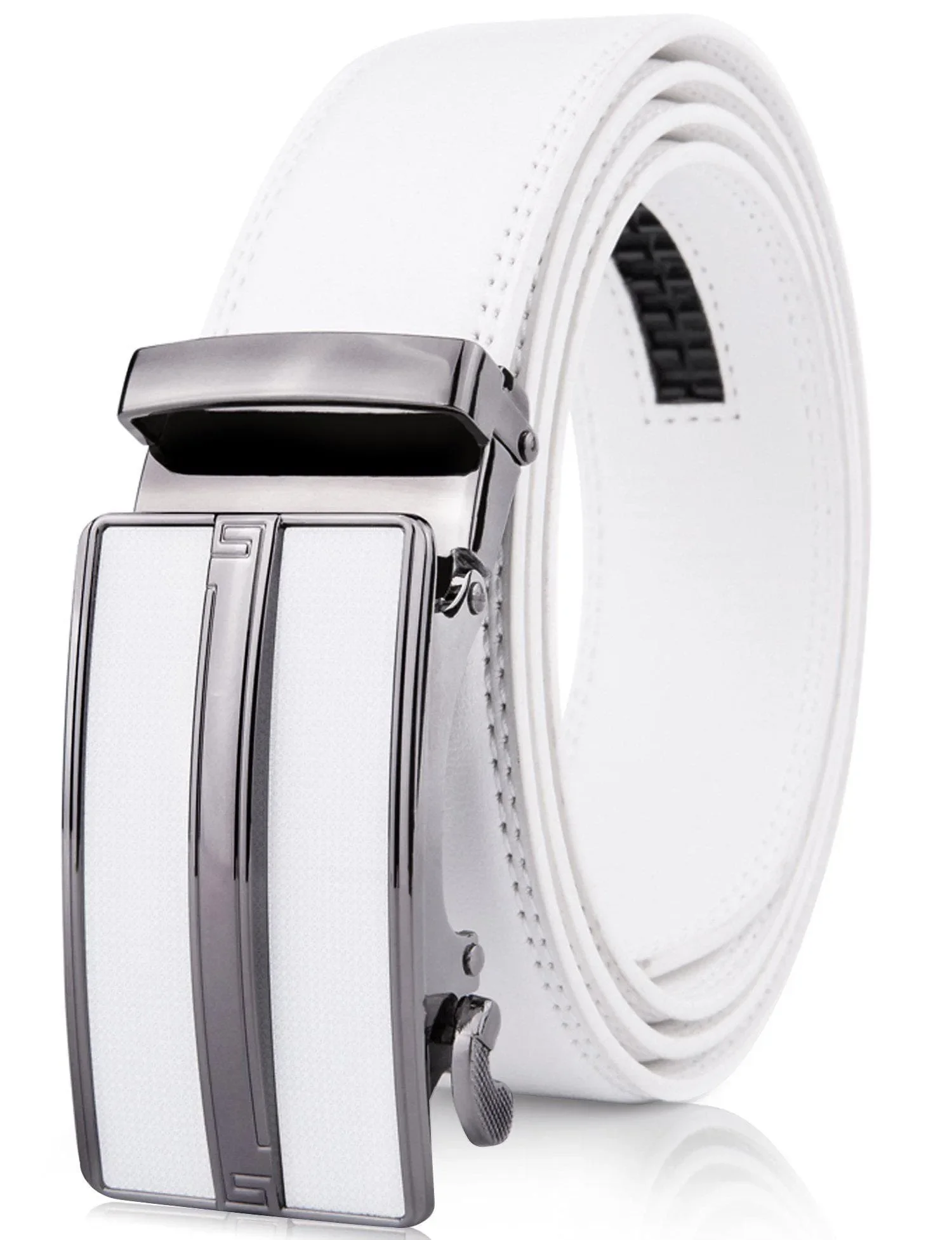 Microfiber Leather Ratchet Belt - Image 26