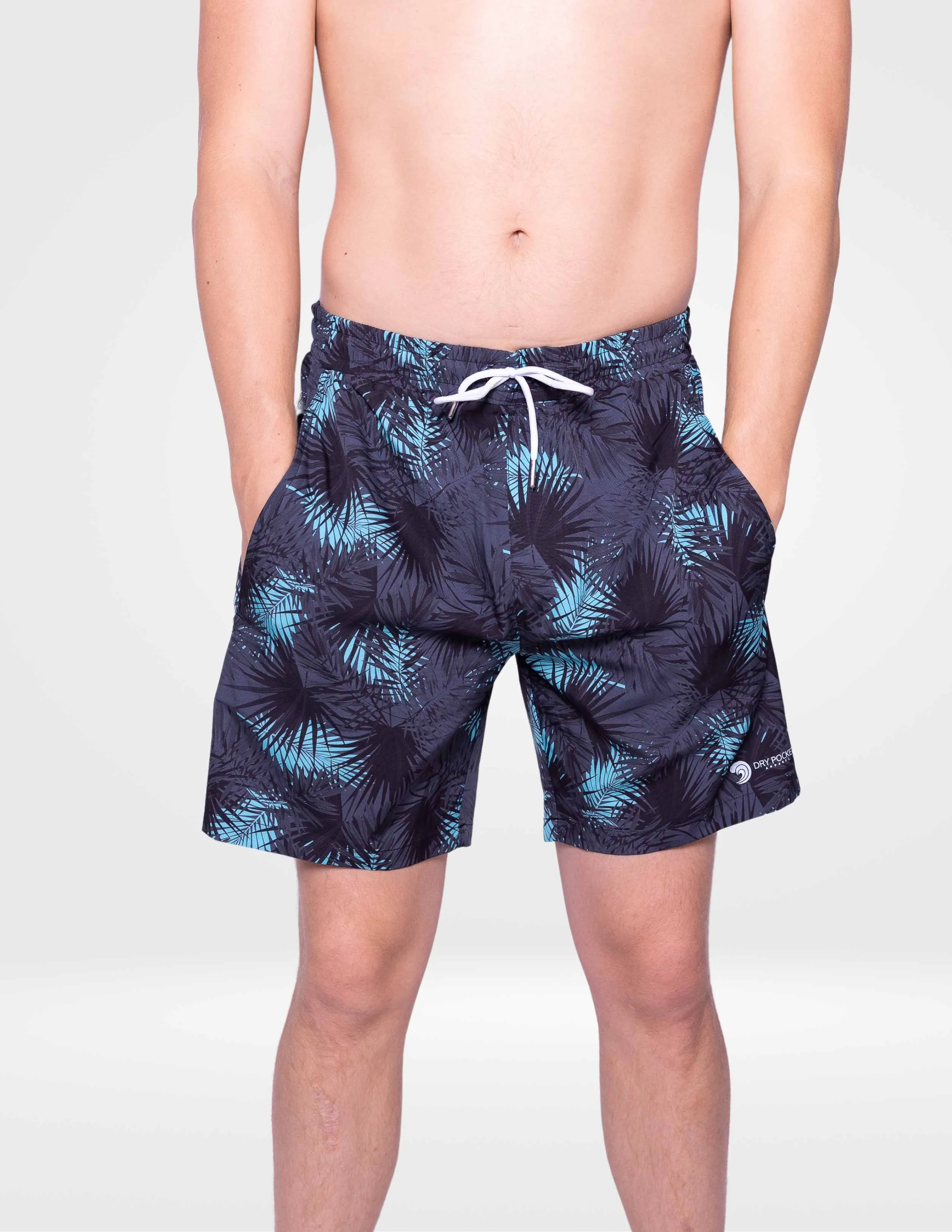 Midnight Palms - Waterproof Swim Shorts With A Waterproof Pocket - Image 2