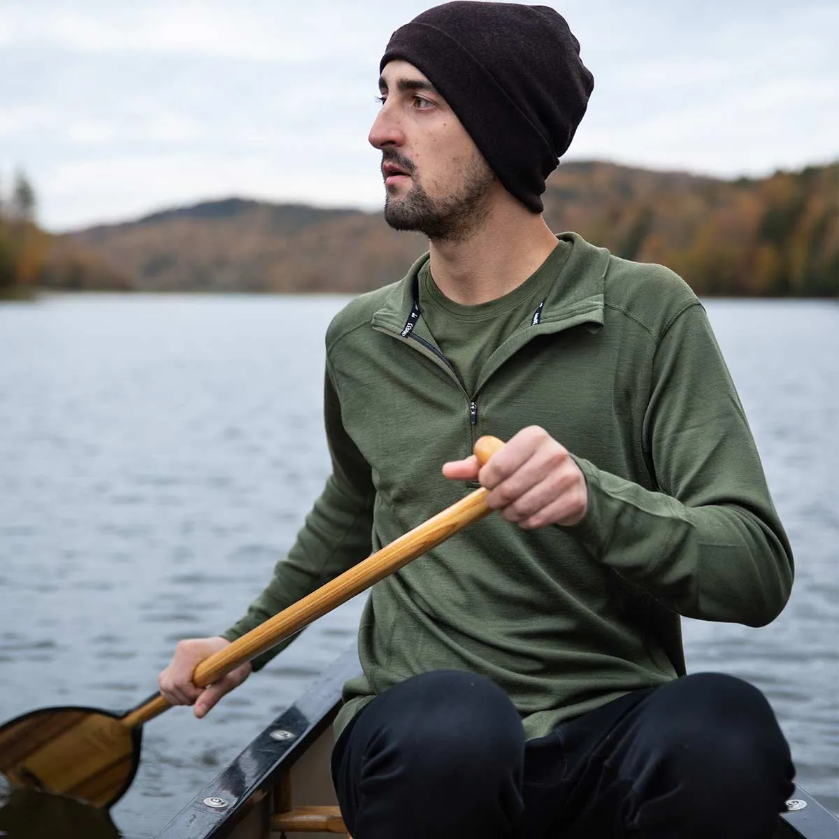 Midweight - Isolation Men's 1/4 Zip 100% Merino Wool - Image 30