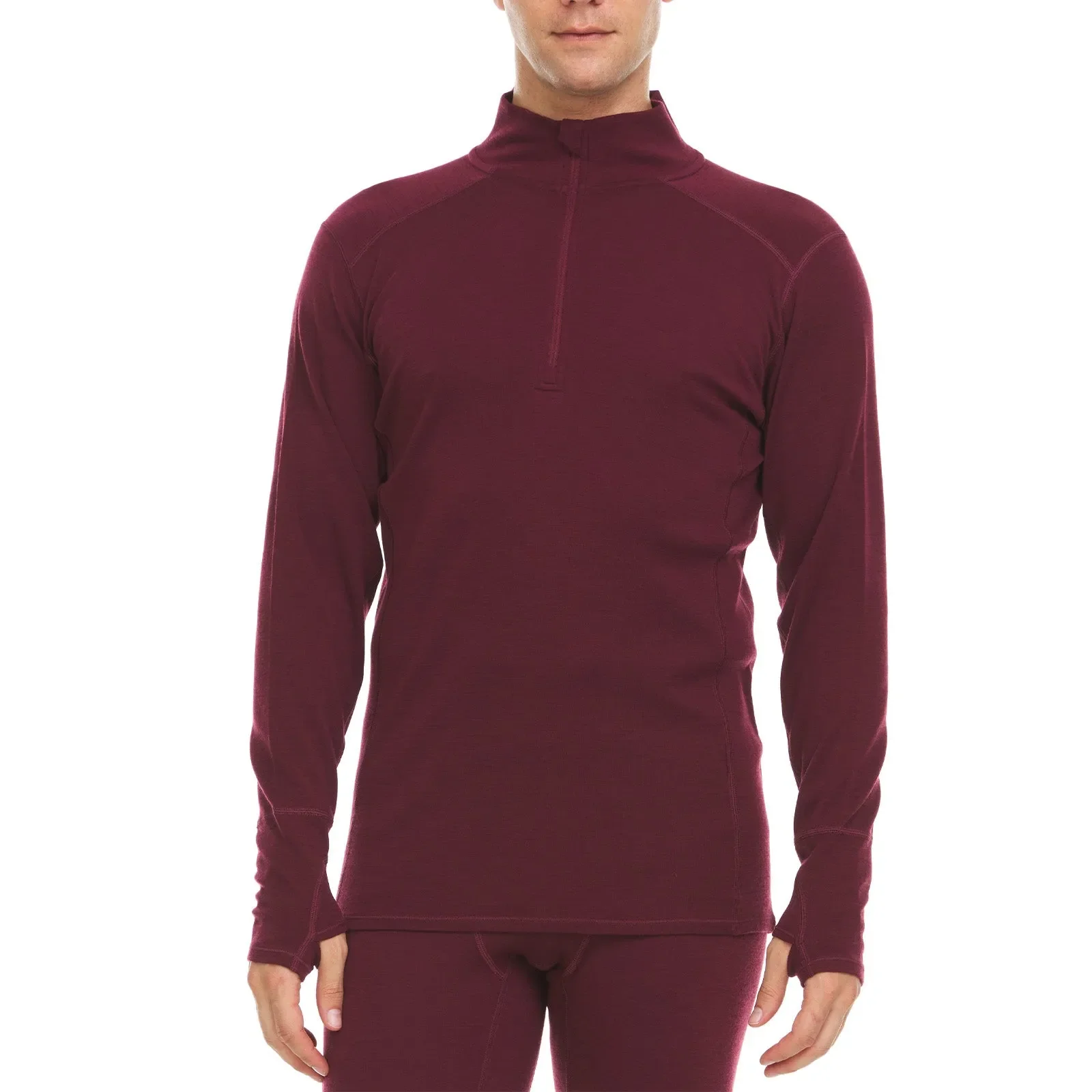 Midweight - Isolation Men's 1/4 Zip 100% Merino Wool - Image 5