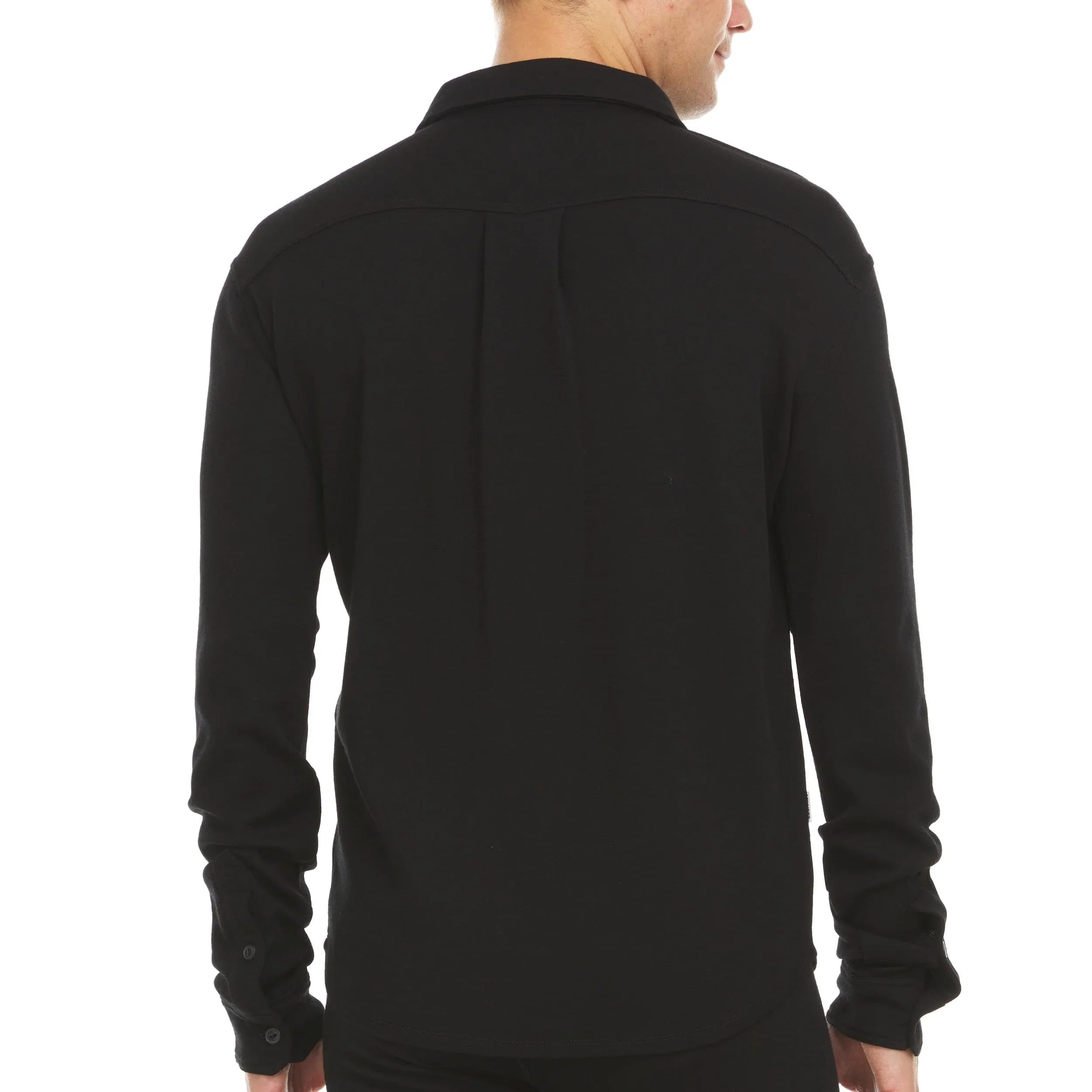 Midweight - Men's Long Sleeve Button Up 100% Merino Wool - Image 2