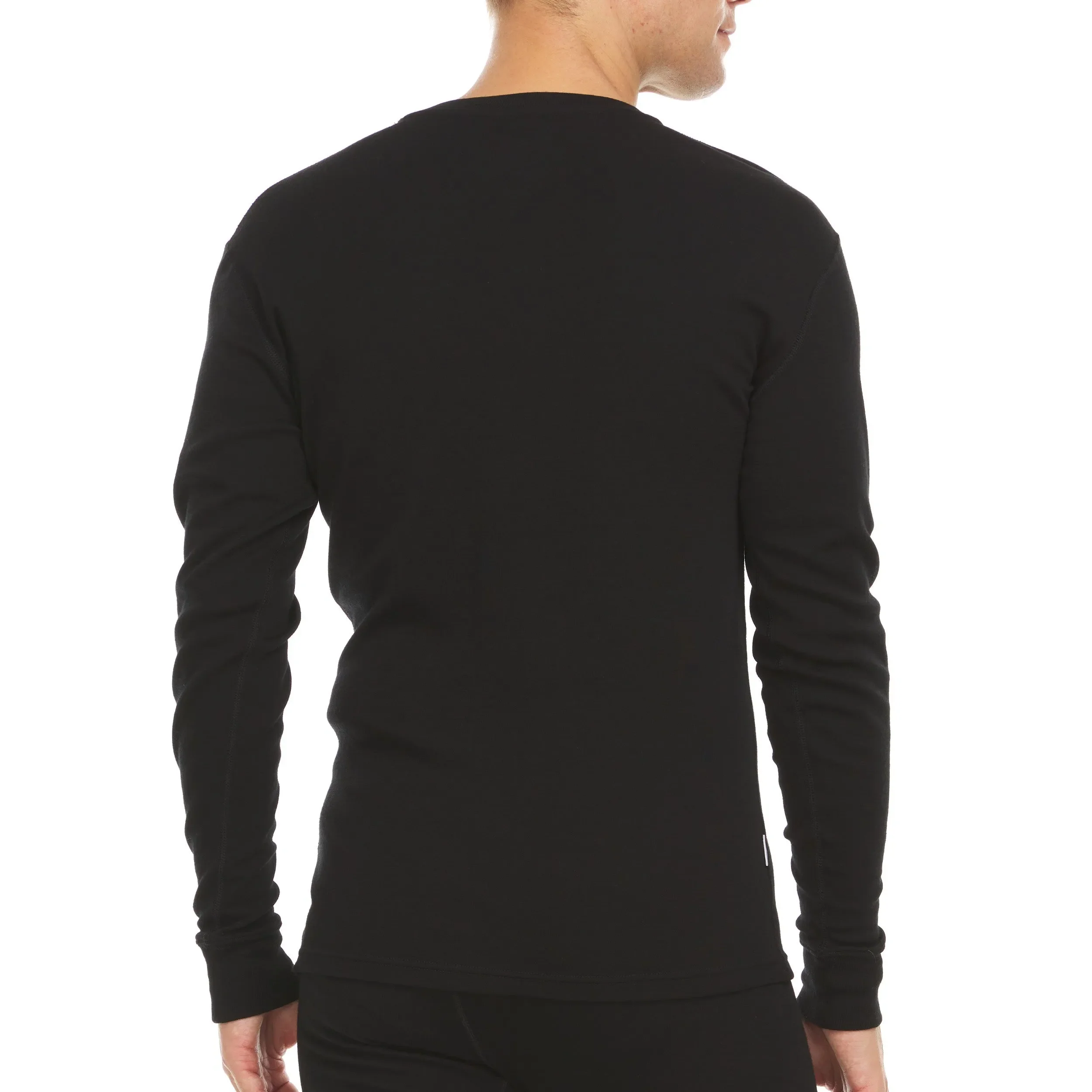 Midweight - Men's Long Sleeve Henley 100% Merino Wool - Image 11