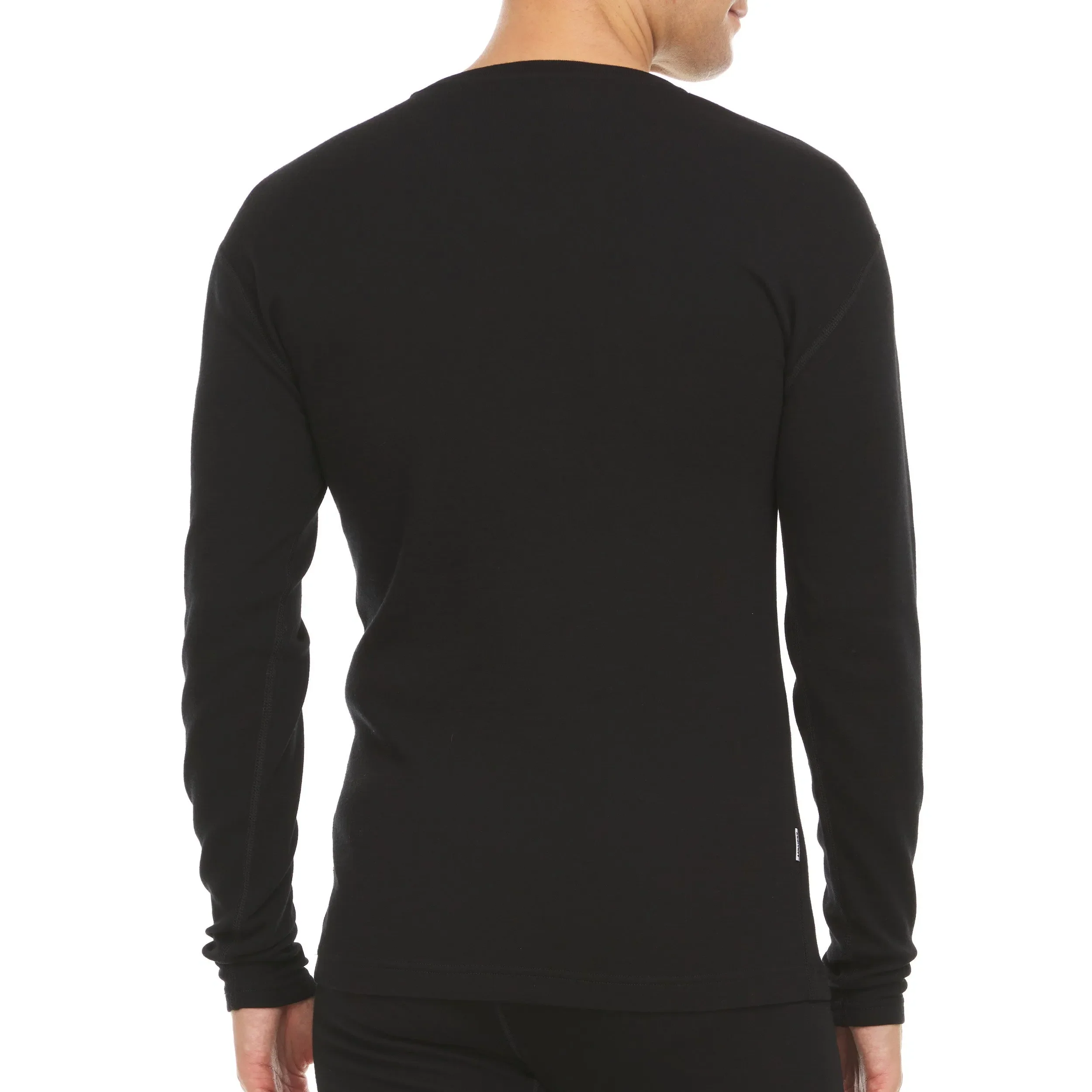 Midweight - Men's Long Sleeve V-Neck 100% Merino Wool - Image 11
