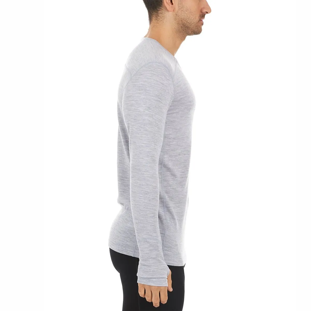 Midweight - Men's Wool Long Sleeve Crew Woolverino - Image 10