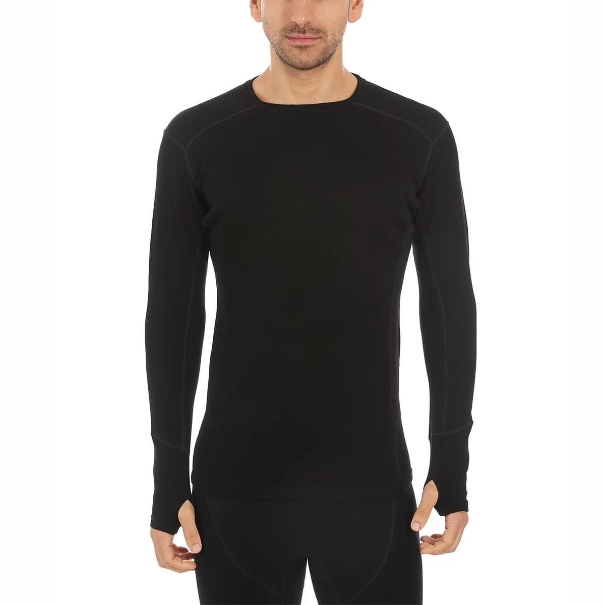 Midweight - Men's Wool Long Sleeve Crew Woolverino - Image 14