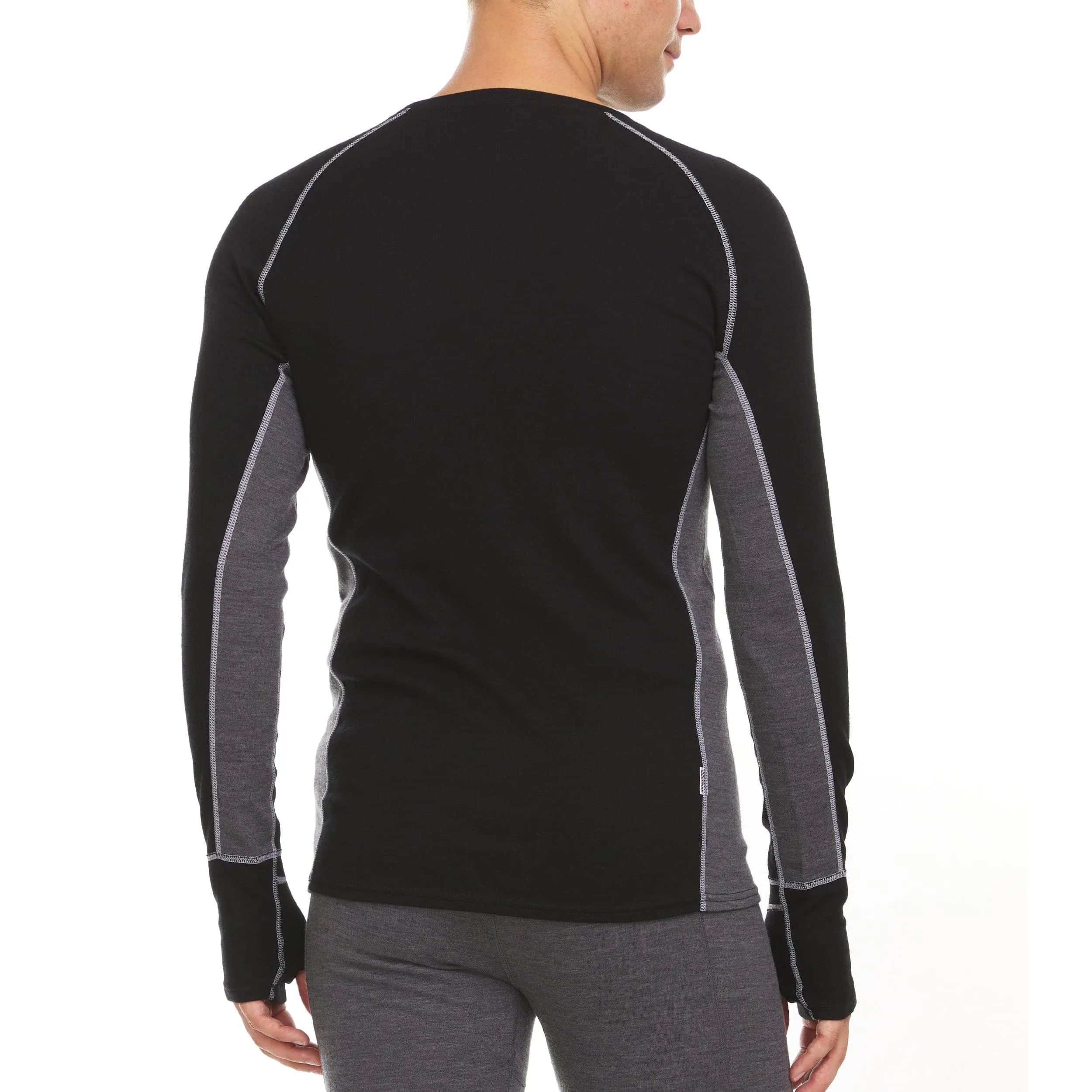 Midweight - Men's Wool Long Sleeve Crew Woolverino - Image 2