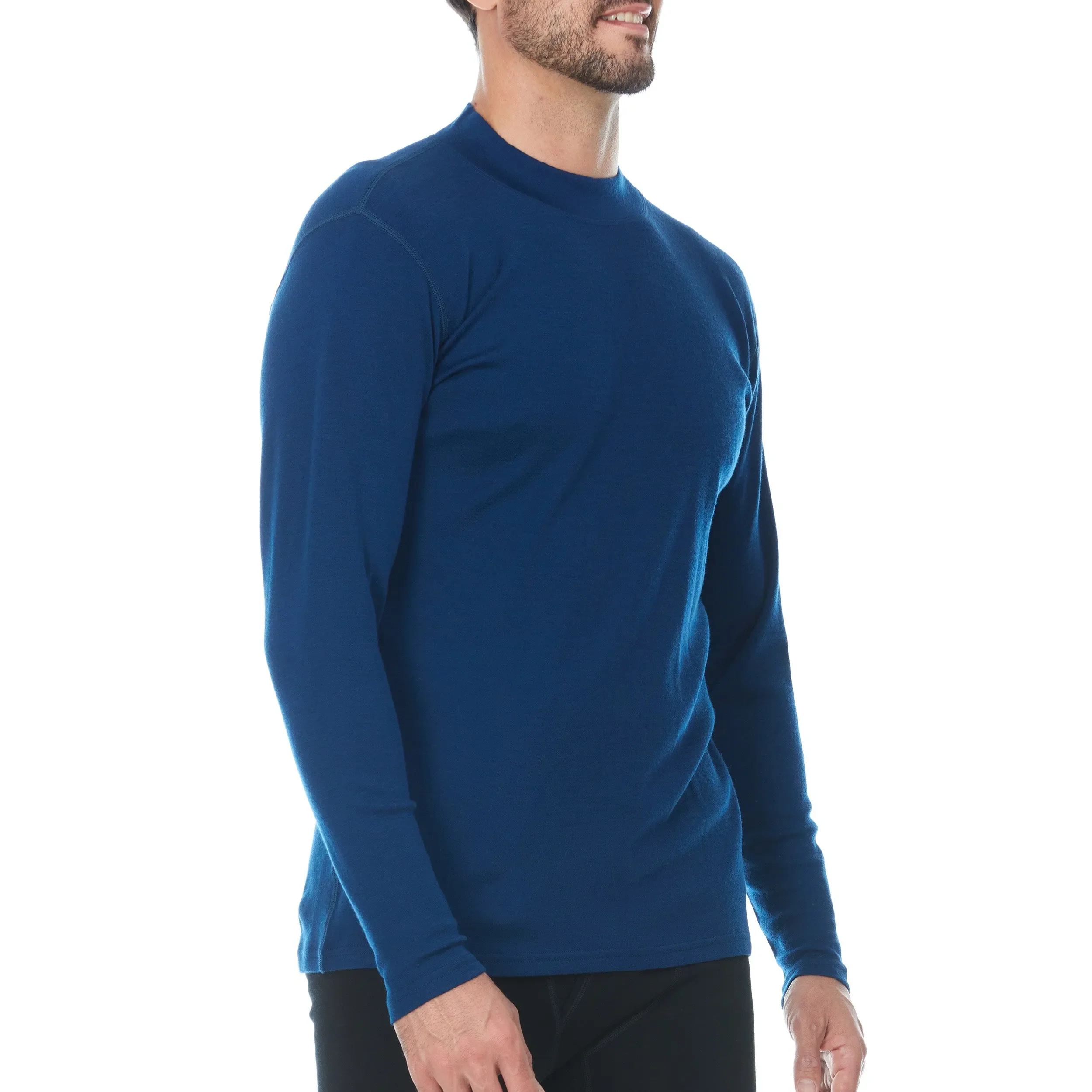 Midweight - Rogers Mock Neck 100% Merino Wool - Image 4