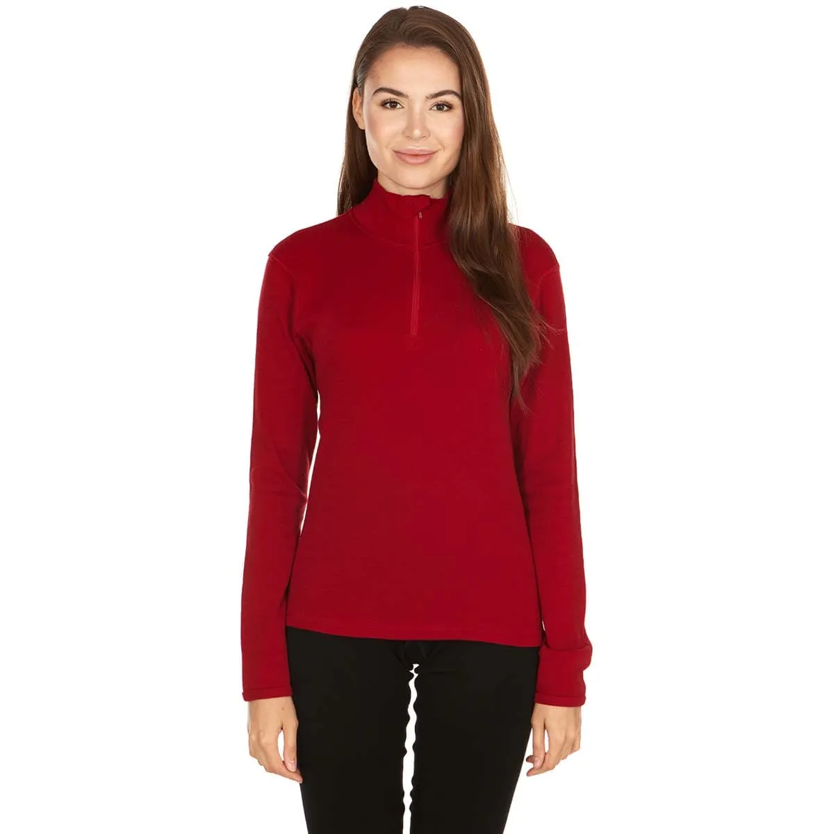 Sequoia Women's 1/4 Zip 100% Merino Wool - Image 21
