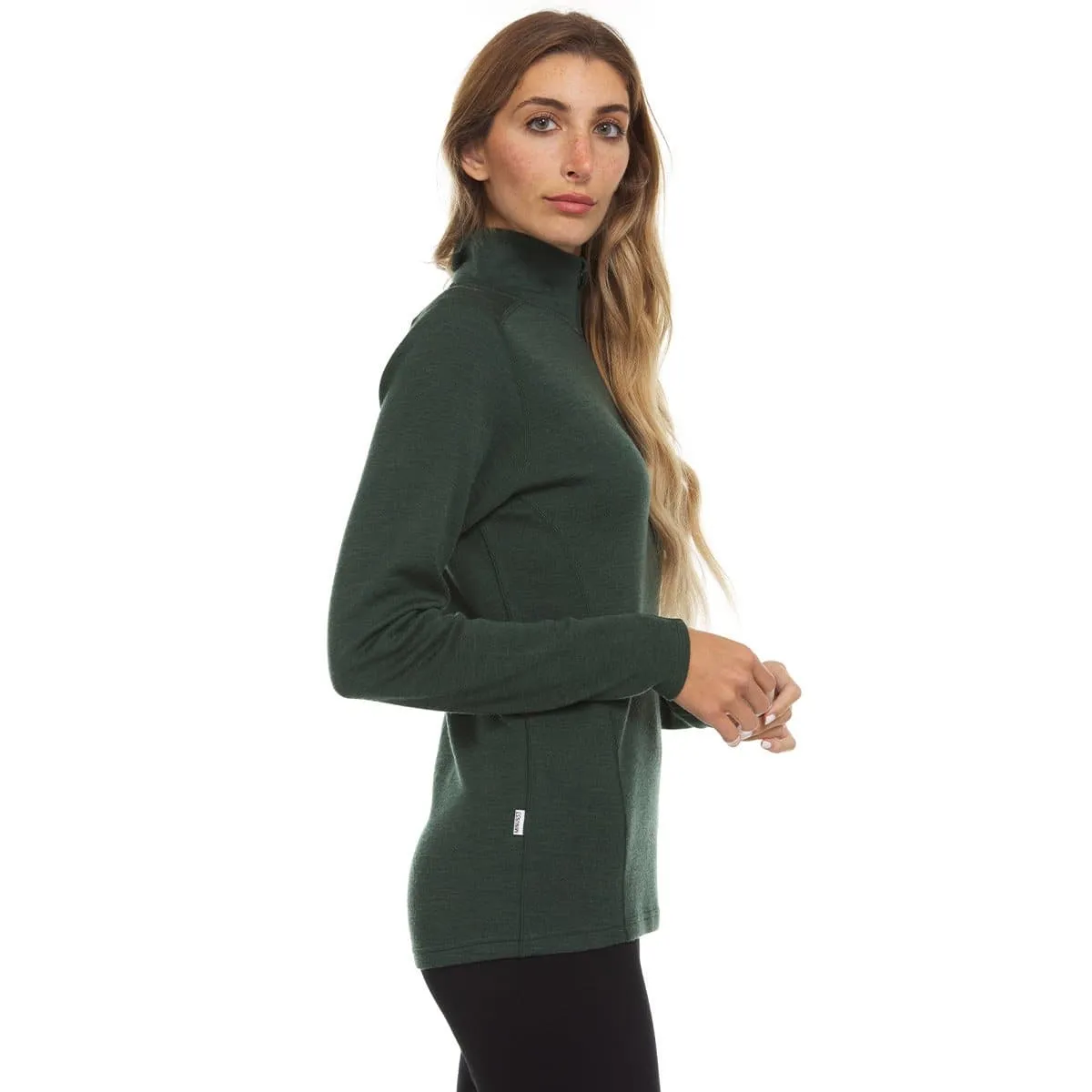 Sequoia Women's 1/4 Zip 100% Merino Wool - Image 27