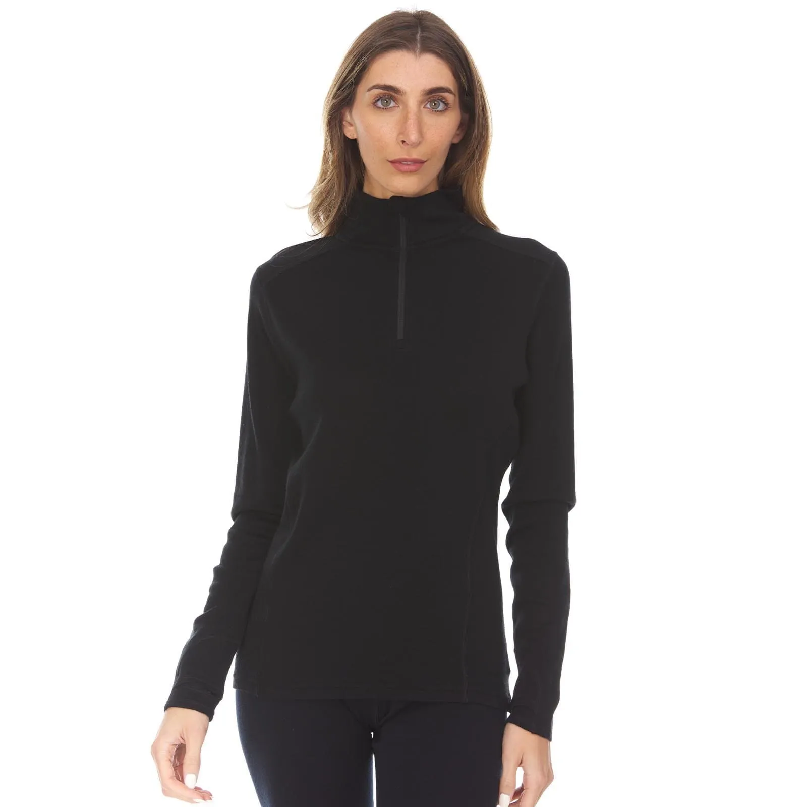 Sequoia Women's 1/4 Zip 100% Merino Wool - Image 36