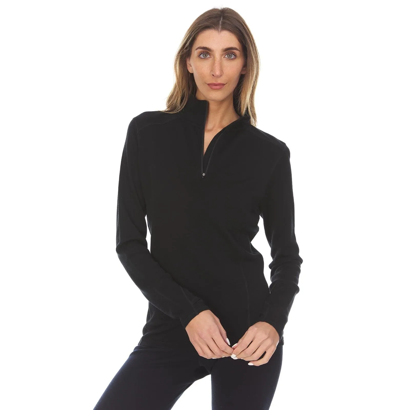 Sequoia Women's 1/4 Zip 100% Merino Wool - Image 39