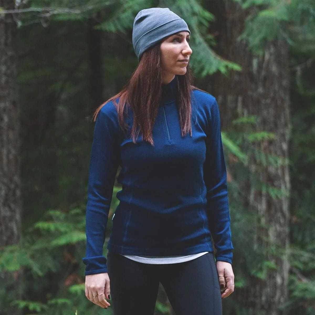 Sequoia Women's 1/4 Zip 100% Merino Wool - Image 9
