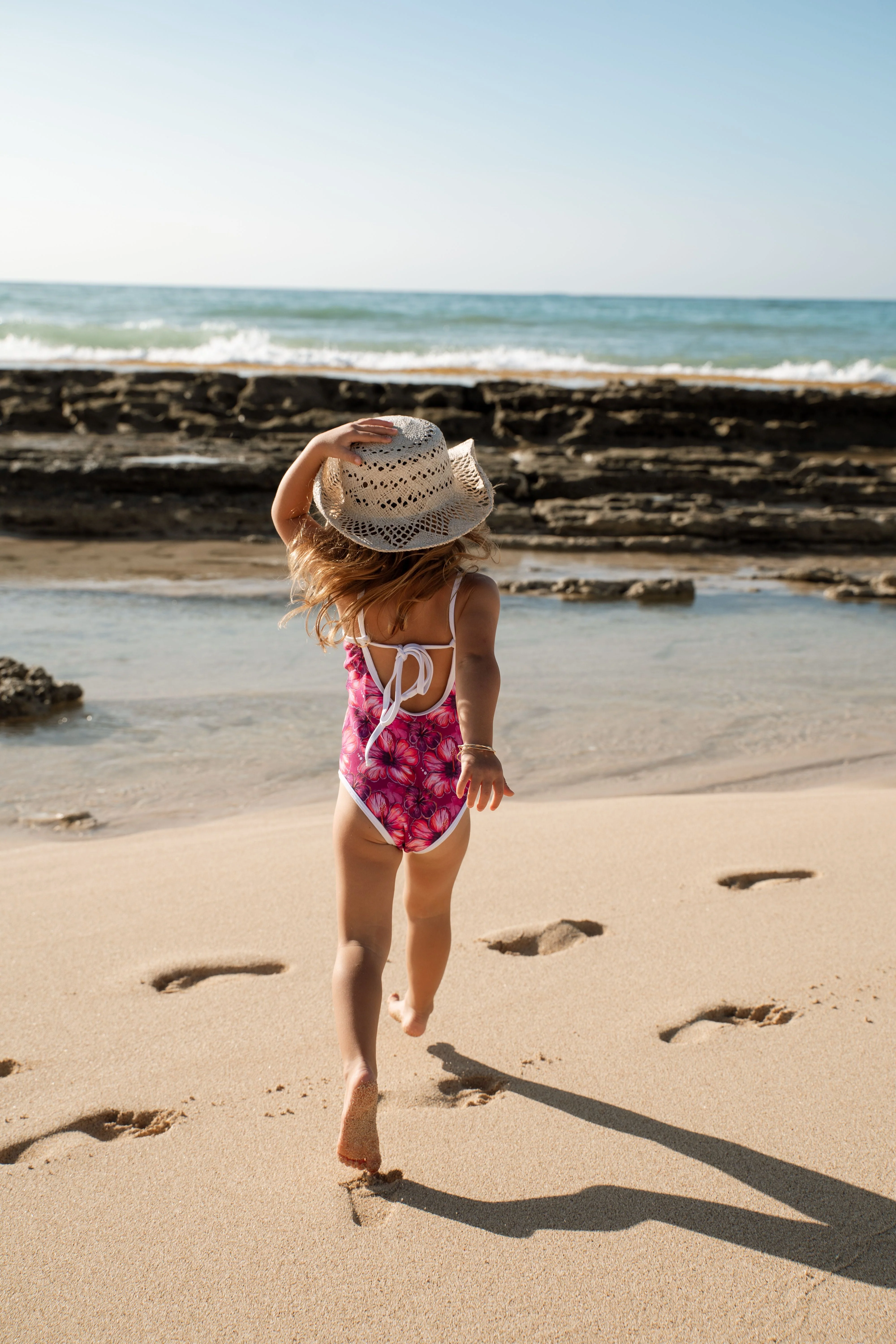 Millie One Piece Kids Swimsuit - Hibiscus Hunny - Image 2