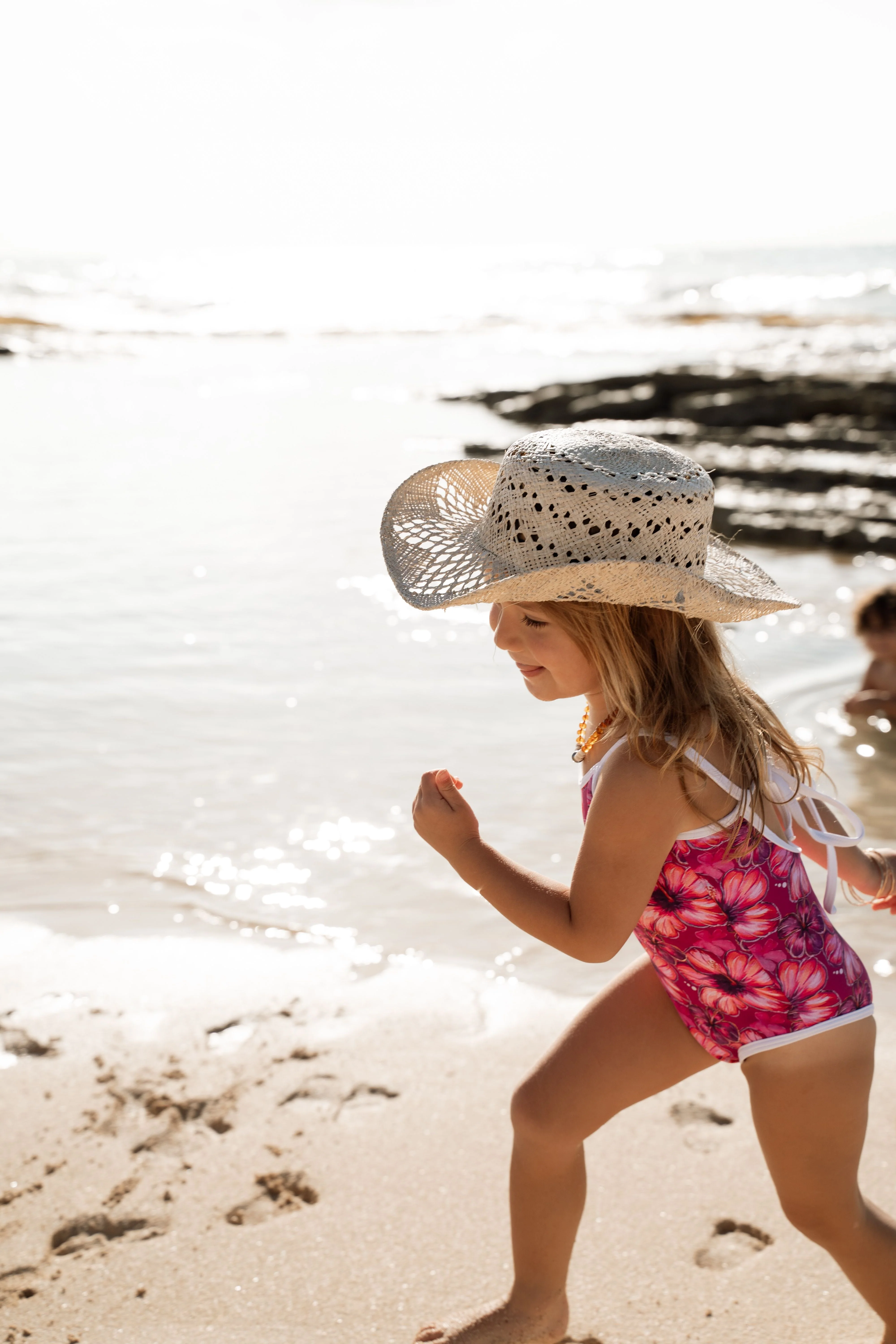 Millie One Piece Kids Swimsuit - Hibiscus Hunny - Image 3