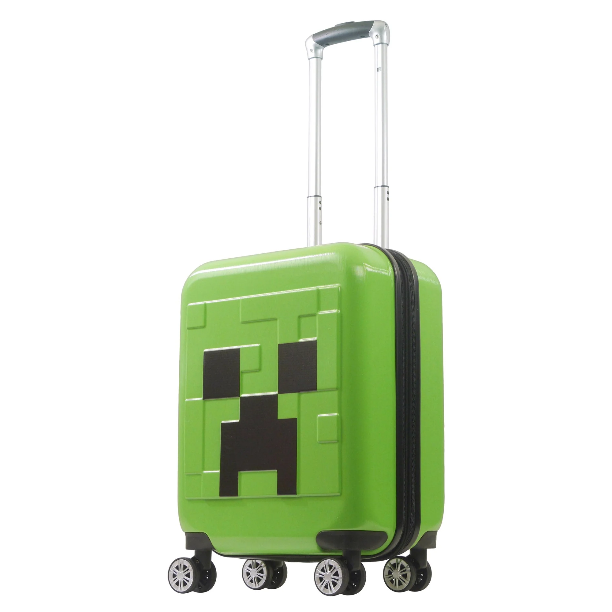 Minecraft Creeper Big face 21.5" Expandable Carry-On Spinner Suitcase - Image 2