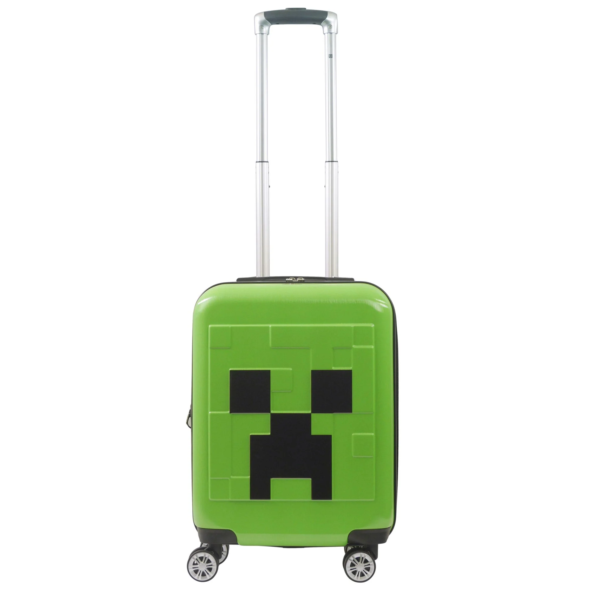 Minecraft Creeper Big face 21.5" Expandable Carry-On Spinner Suitcase - Image 4