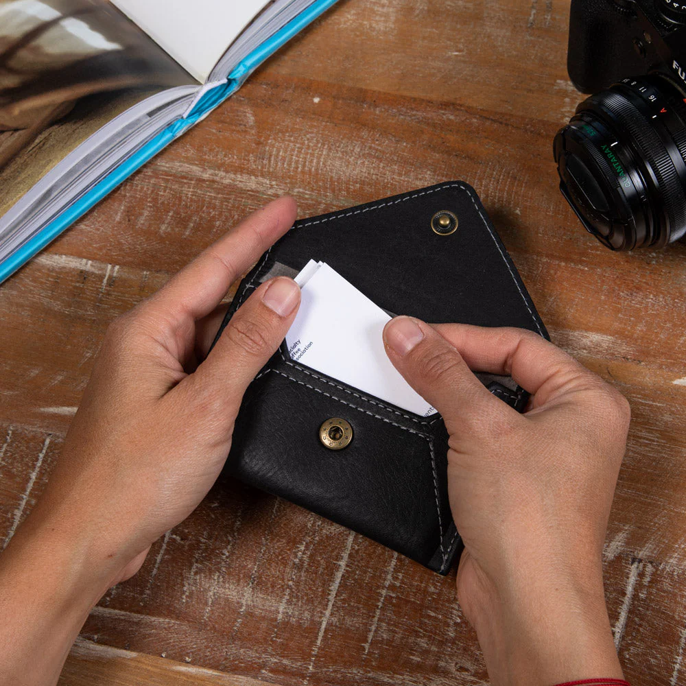 Mini Envelope Wallet - Black - Image 4