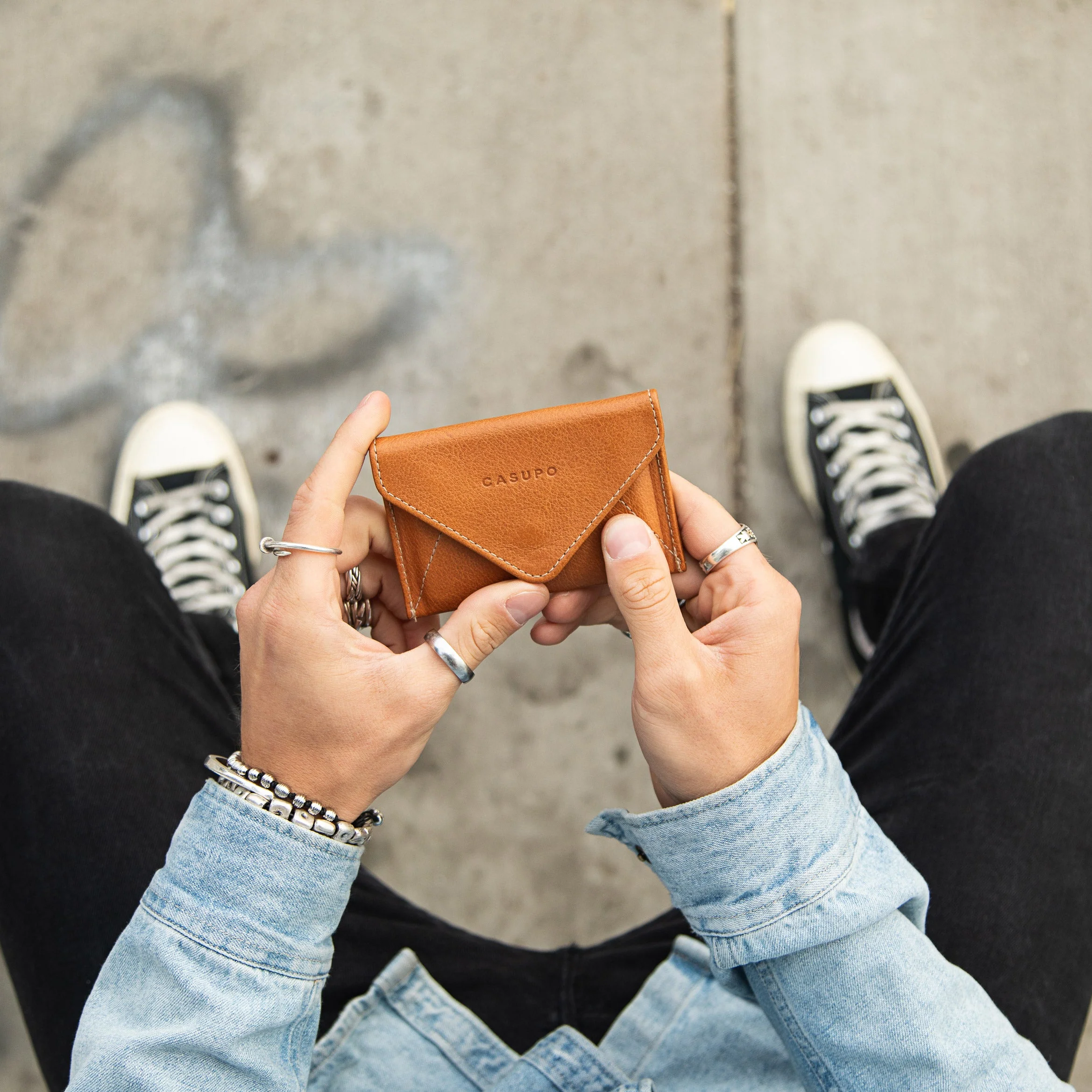 Mini Envelope Wallet - Natural - Image 8